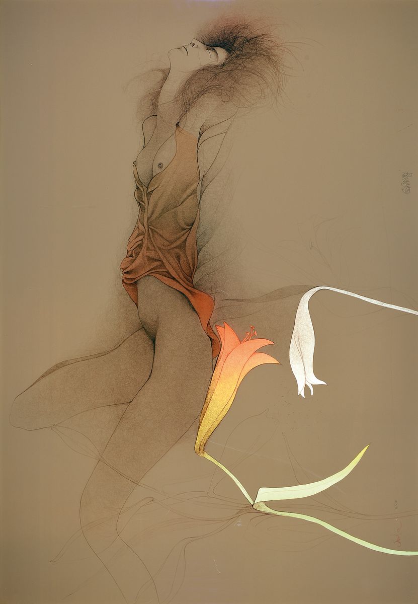 Bruno Bruni, geb. 1935 Gradara/Italien, Sola, Farblithographie, handsigniert und num. 93/150, ca. 68x99cm/72x103cm, R.