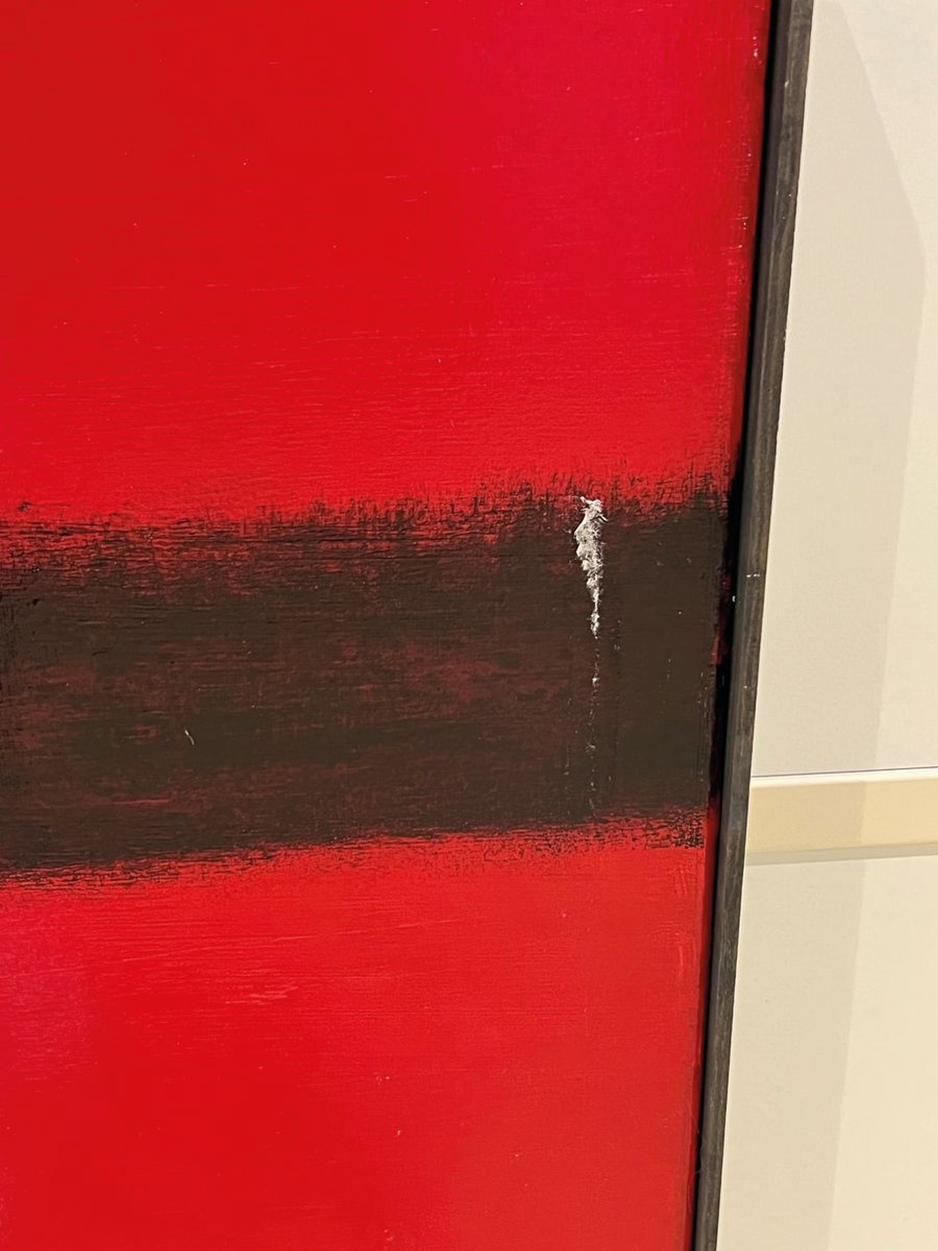 Detail b: Gaston Gale, zeitgenössischer Belgischer Künstler, 2 Pendants in Rot, Öl/Lwd, links unten sign., je sign., 102x51 cm, Leisten, beide Pendants ...