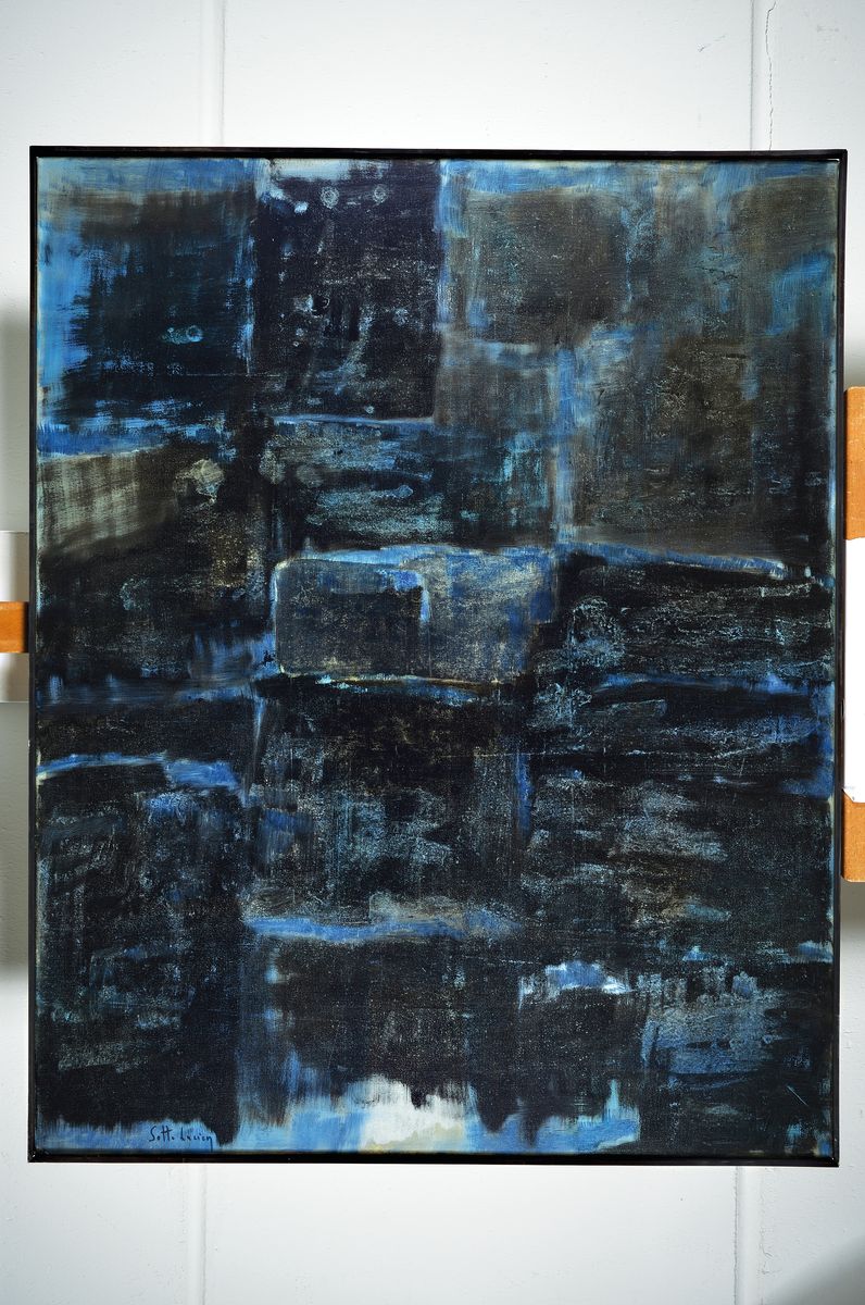 Detail k: Lucien Sotto, zeitgenössischer Belgischer Künstler, sign., ca. 102x81 cm, Leisten