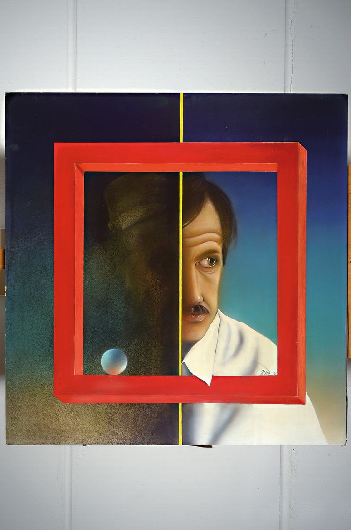 Detail k: Hartmut Müller-Mischke, 1952 Suhl - 2017 Seelensdorf, Fachschulstudium Grafik und Malerei, freiberuflicher Maler in Berlin, 1989- 92 Arbeit mit N. ...