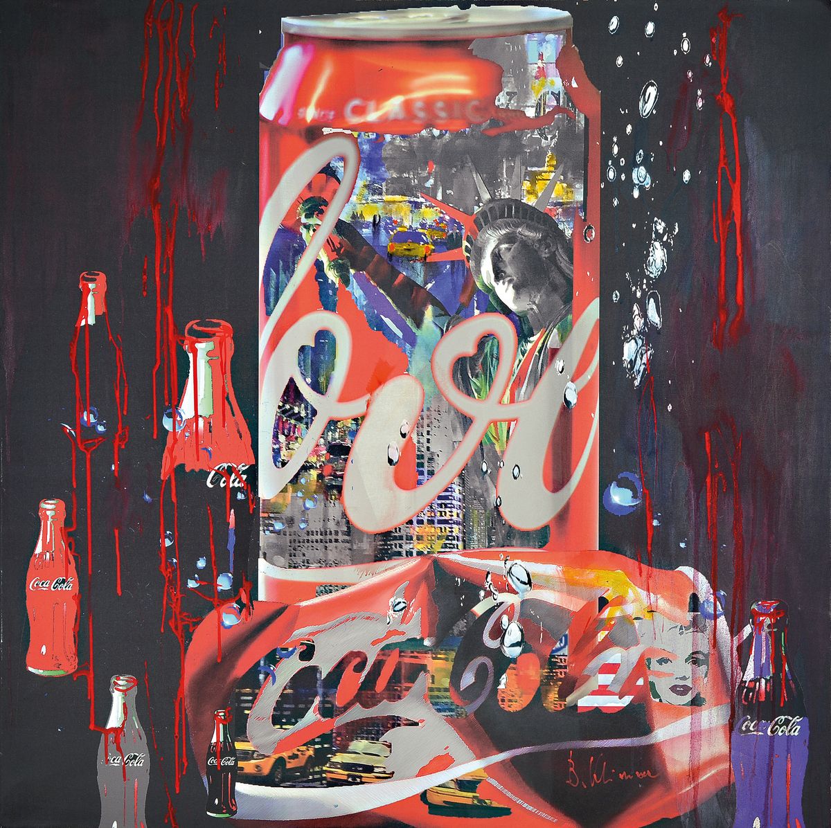 Bernd Klimmer, geb. 1940, lebt und arbeitet in Kaiserslautern-Morlautern, Akademiedozent, erfolgreicher Autor von Kunst-Büchern, Hier: Acryl, ...