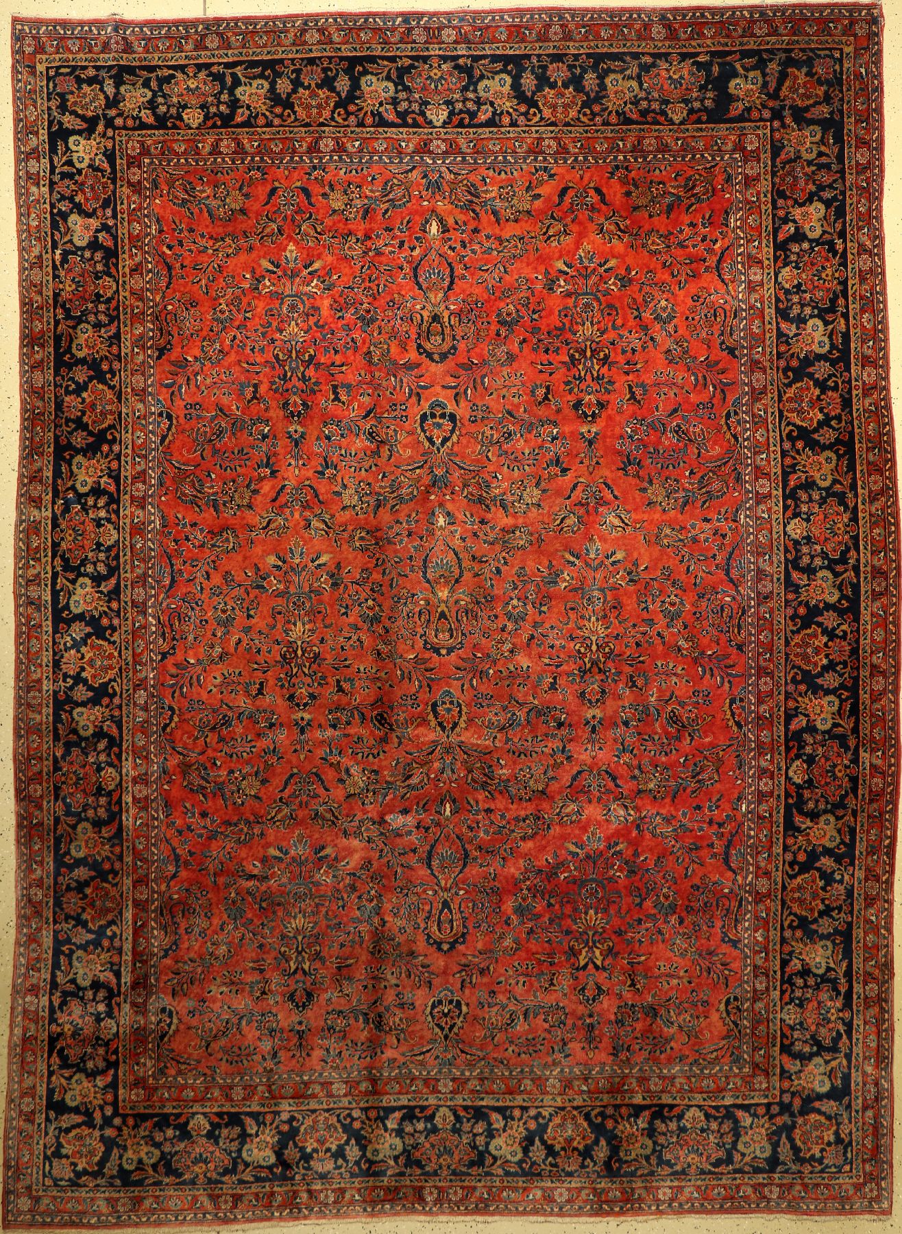 "Manchester" Keschan antik (US Re-Import), Zentralpersien, um 1900, Korkwolle, ca. 365 x 265 cm, EHZ: 3.