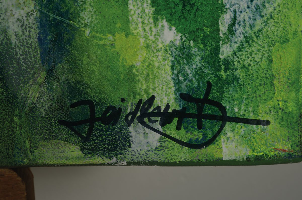 Detail a: Doris Zeidlewitz, geb. 1959, Studium der "Freien Malerei" an der Kunstakademie Städel, Frankfurt und an der Hochschule für Gestaltung, ...