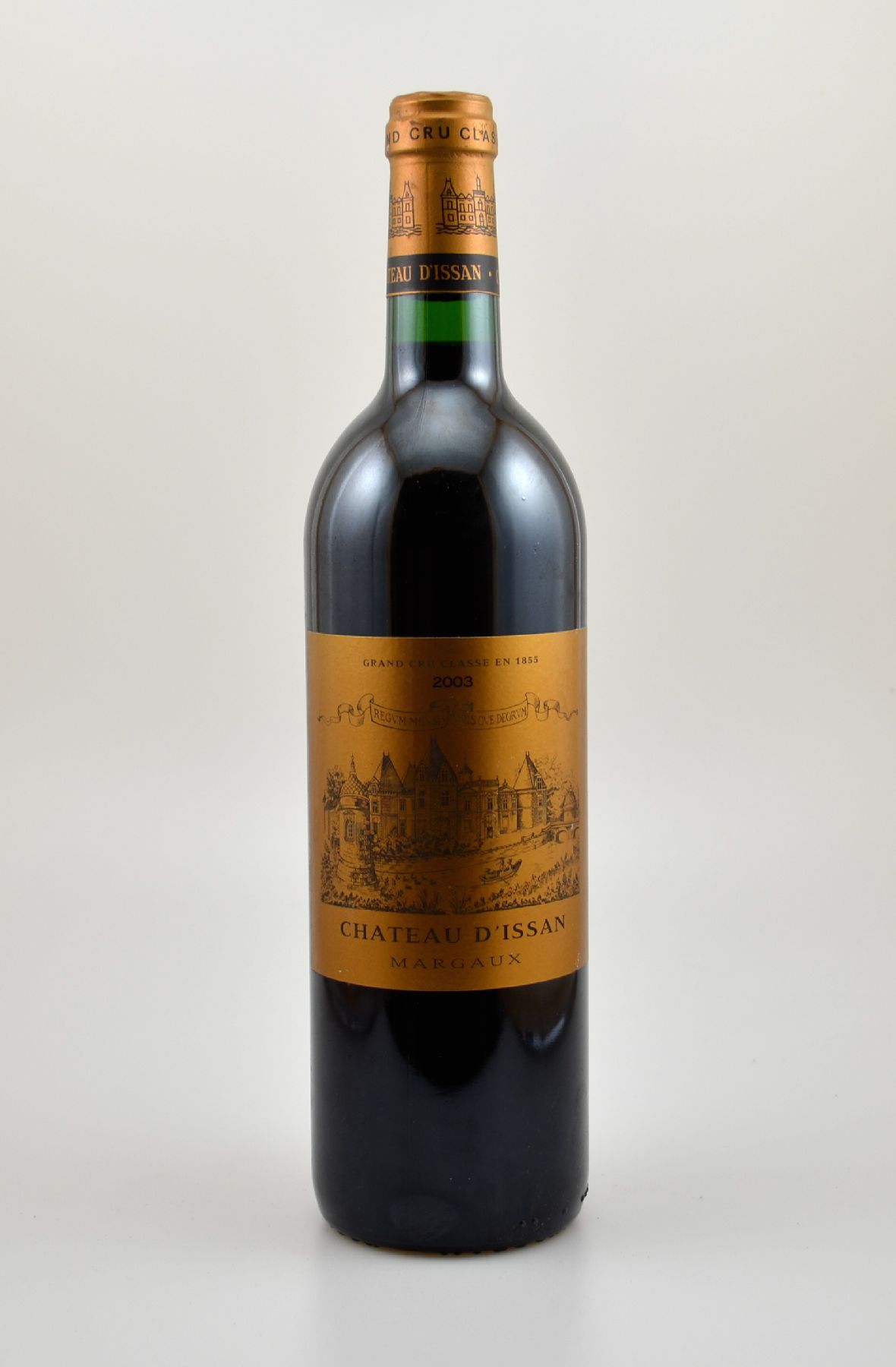 2 Flaschen 2003 Chateau D'ISSAN, Margaux, Grand Cru Classe, je ca. 75 cl, 12,5 % Vol., Füllstände: je into neck, gute Erhaltungszustände, ...