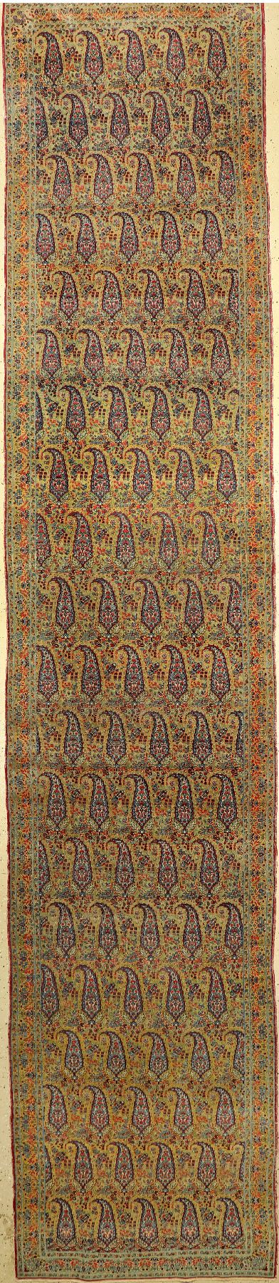 Kerman antik, Persien, um 1910, Wolle auf Baumwolle, ca. 524 x 108 cm, EHZ: 4