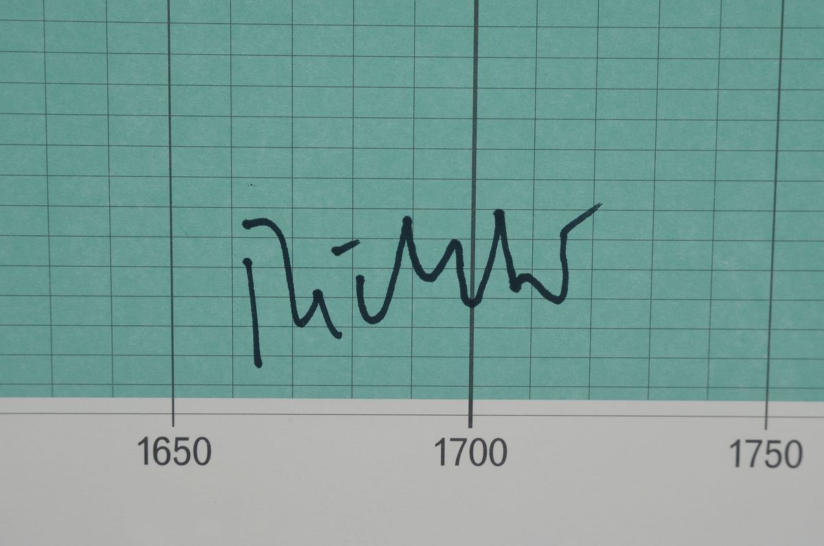 Detail a: Gerhard Richter, geb. 1932, Farboffset auf mattem dünnem Karton, "Übersicht", handsigniert, Auflage 1000 davon nur wenige handsigniert, ...