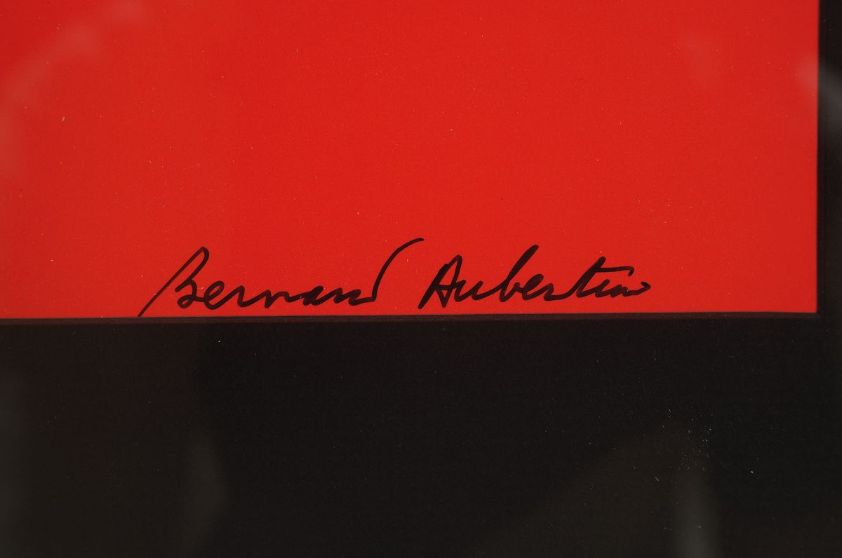 Detail a: Bernard Aubertin, 1934-2015, Brand auf Karton, handsigniert, Feuerblume, 1968, ca. 30 x 24 cm, unter Glas, Rahmen: 42.5 x 32.3 cm