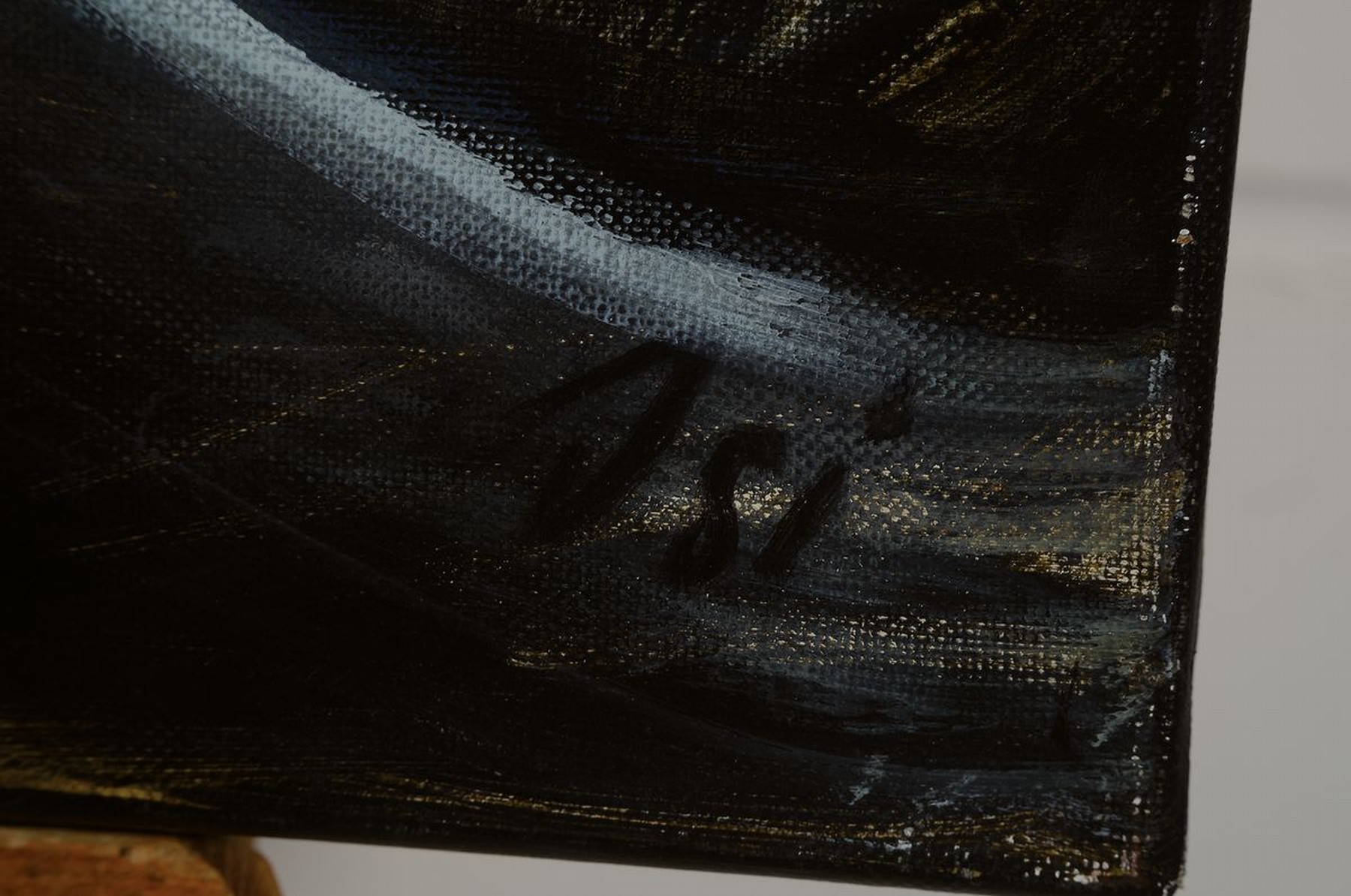 Detail c: Ingrid Dickmann, geb. 1942, "Paar", Acryl/Lwd, re. u. sign., ca. 60x70