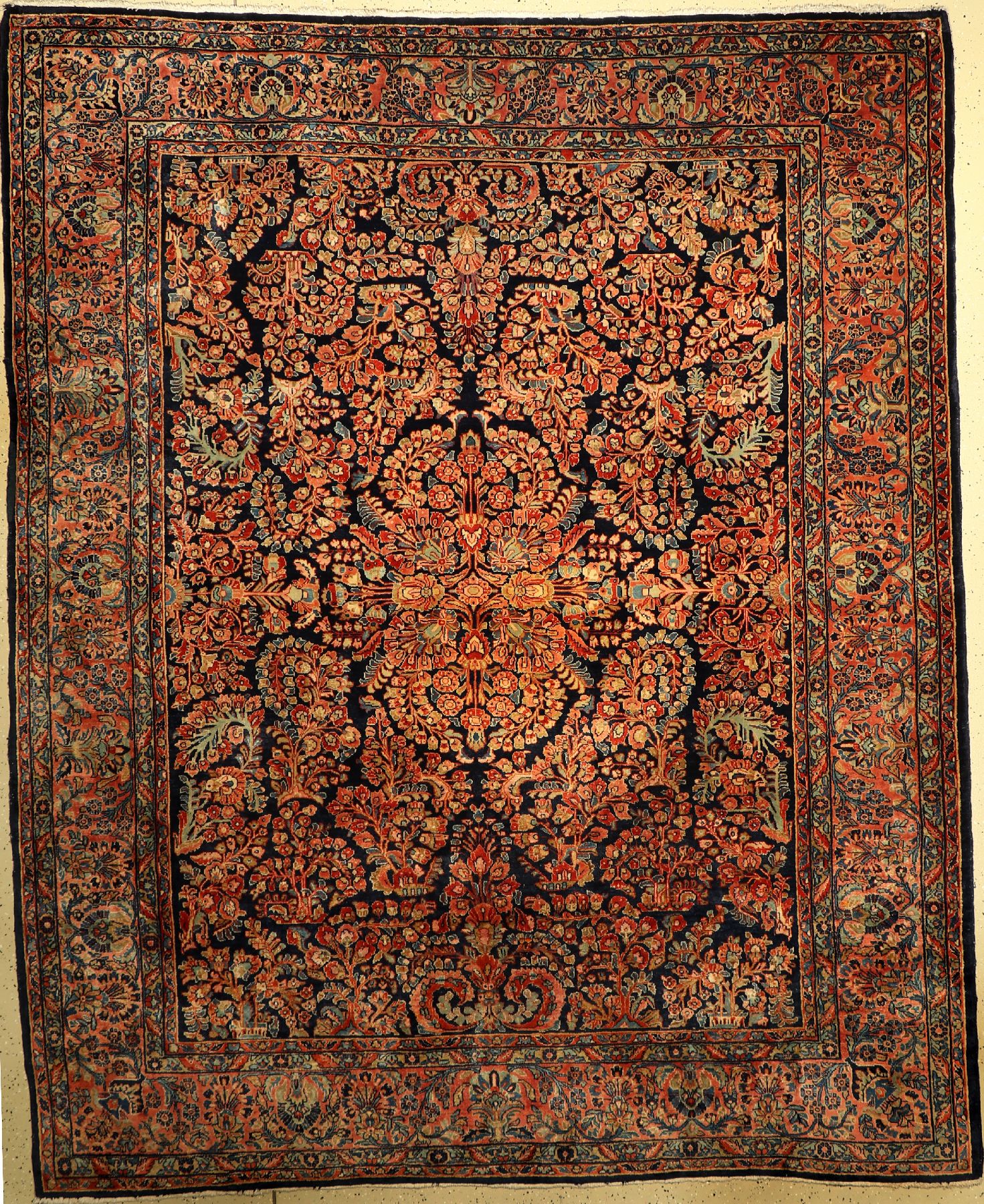 Sarogh US Re Import, Persien, um 1900/20, Korkwolle, ca. 300 x 243 cm, EHZ: 2-3