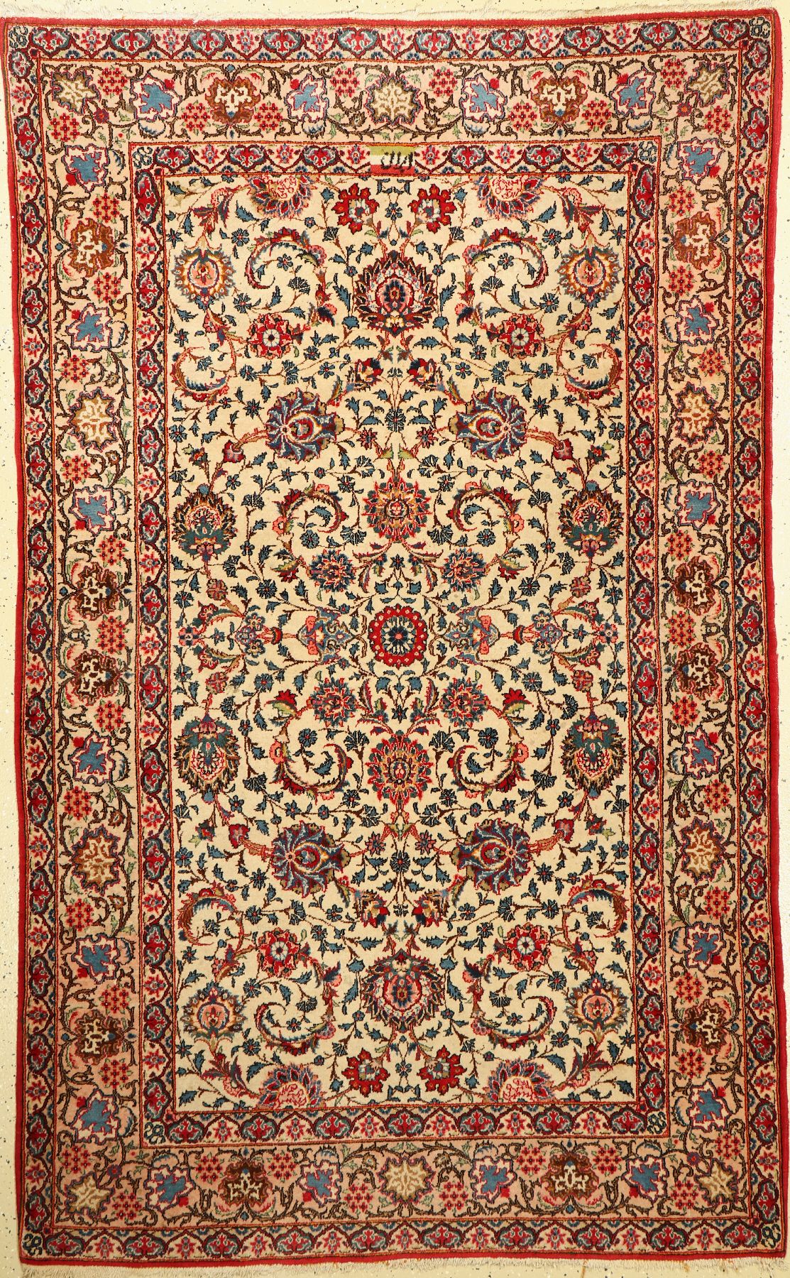 Keschan Signiert, Persien, ca. 40 Jahre, Wolle auf Baumwolle, ca. 220 x 136 cm, EHZ: 2-3