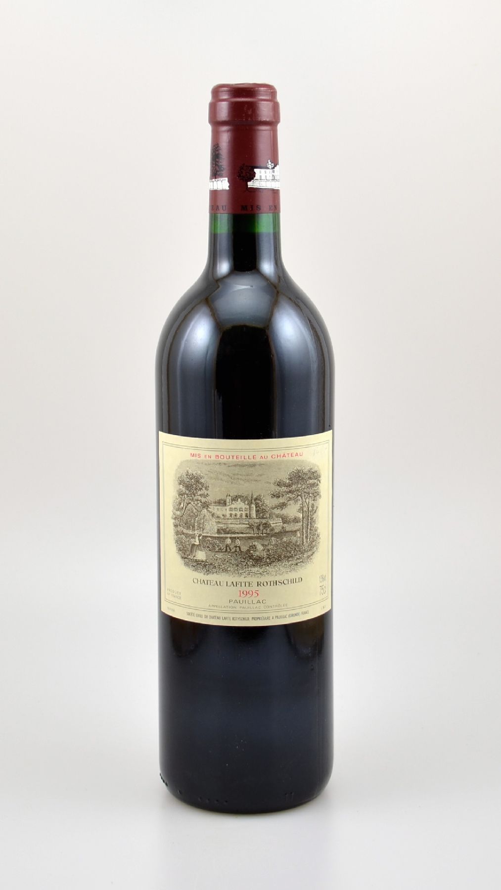 1 Flasche 1995 Chateau Lafite Rothschild, Pauillac, Premier Grand Cru Classe, ca. 75 cl, 13 % Vol., Füllstand: ca. into neck, hervorragender ...