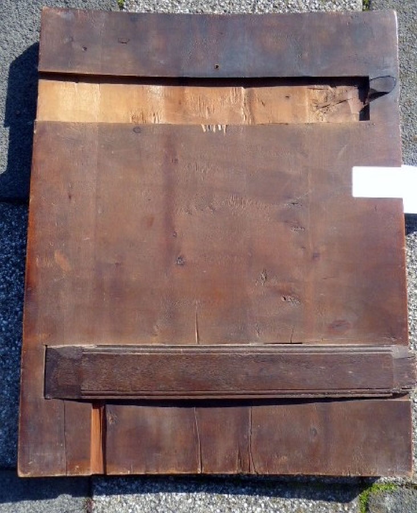 Detail e: Große Ikone, Russland, 18./19. Jh.,, Vielfelderikone, Farben teilweise gelockert, ca. 54 x 43 cm, am oberen Rand teilweise abgeblättert