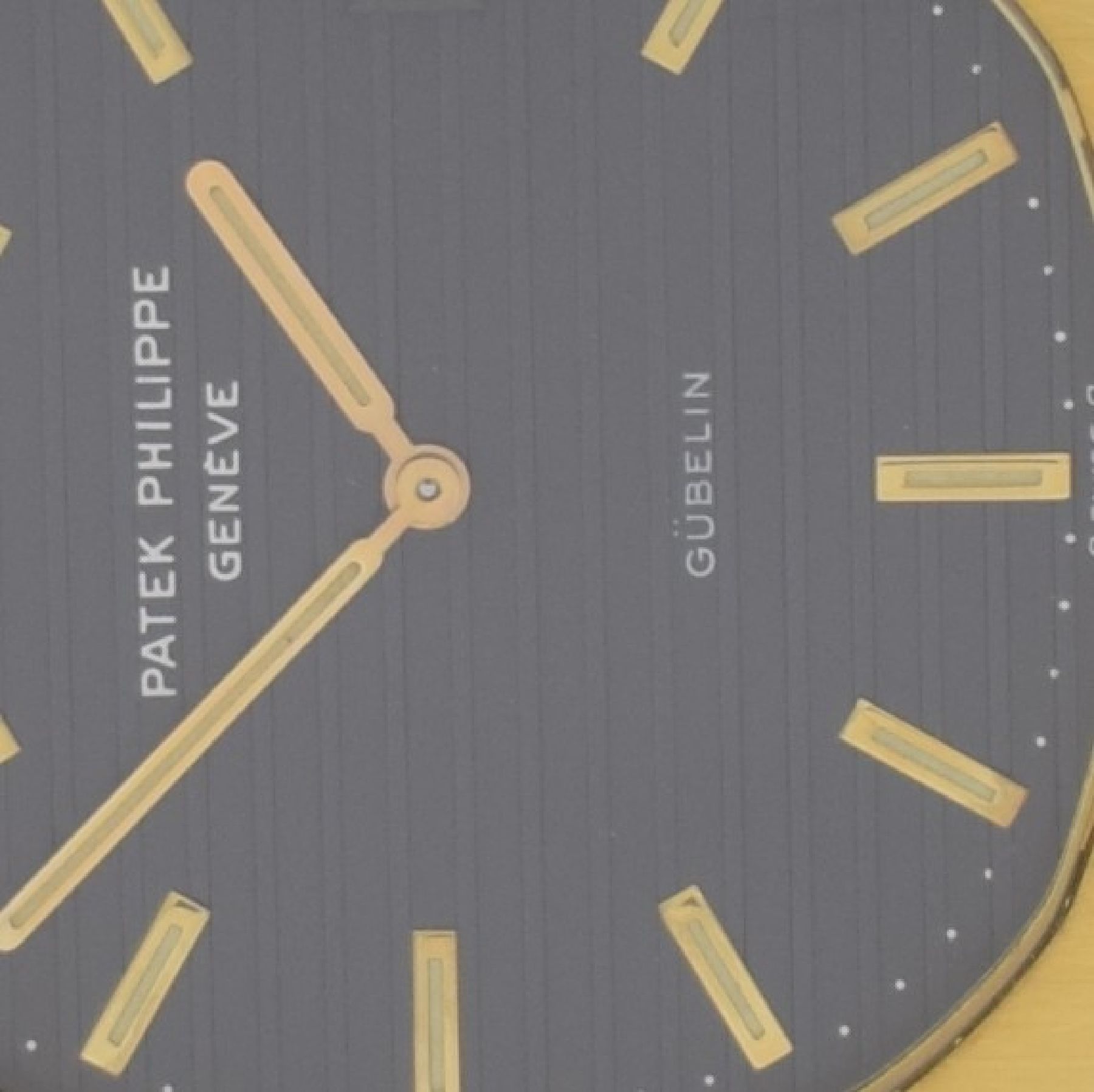 Detail b: PATEK PHILIPPE / GÜBELIN hochfeine & seltene Herrenarmbanduhr "Jumbo" Nautilus Ref. 3700/1 Design von Gerald Genta in GG 750/000 mit ...