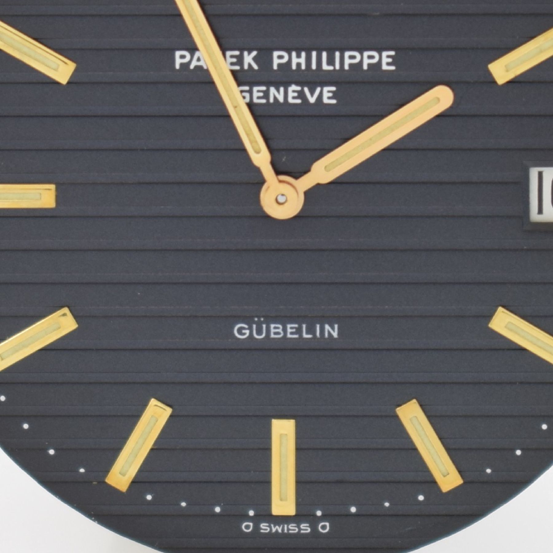 Detail k: PATEK PHILIPPE / GÜBELIN hochfeine & seltene Herrenarmbanduhr "Jumbo" Nautilus Ref. 3700/1 Design von Gerald Genta in GG 750/000 mit ...