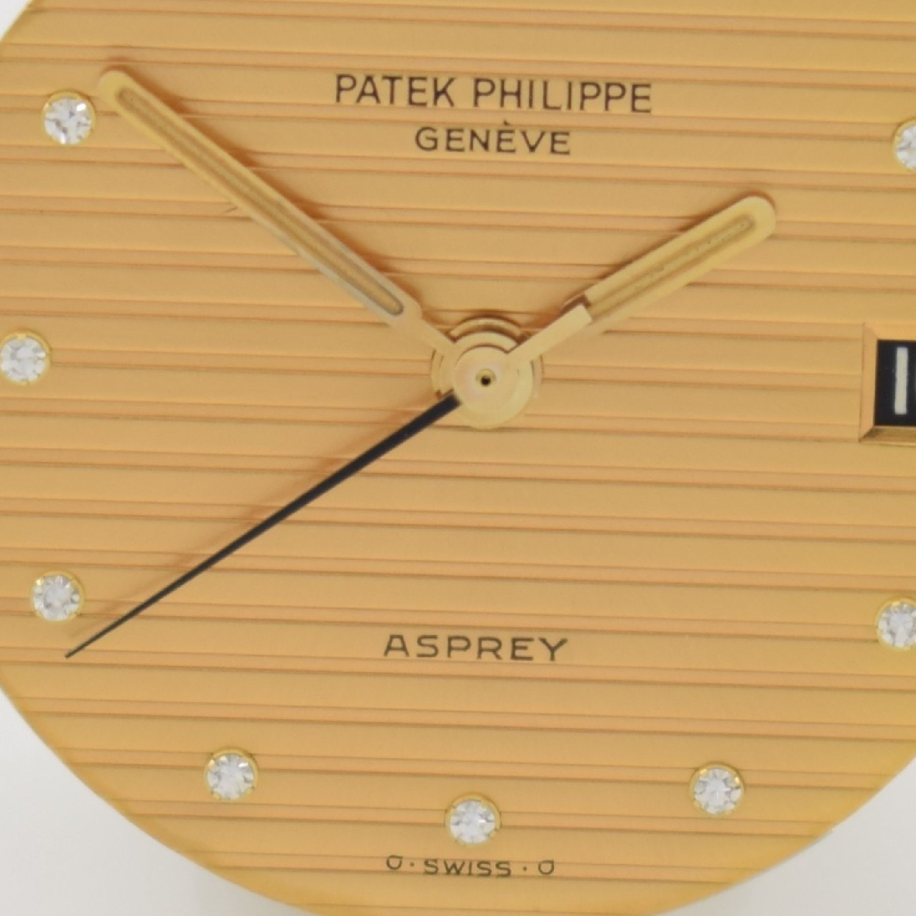 Detail j: PATEK PHILIPPE / ASPREY hochfeine Herrenarmbanduhr Modell Nautilus Design von Gerald Genta in GG 750/00 mit original Brillantbesatz, Automatik, ...