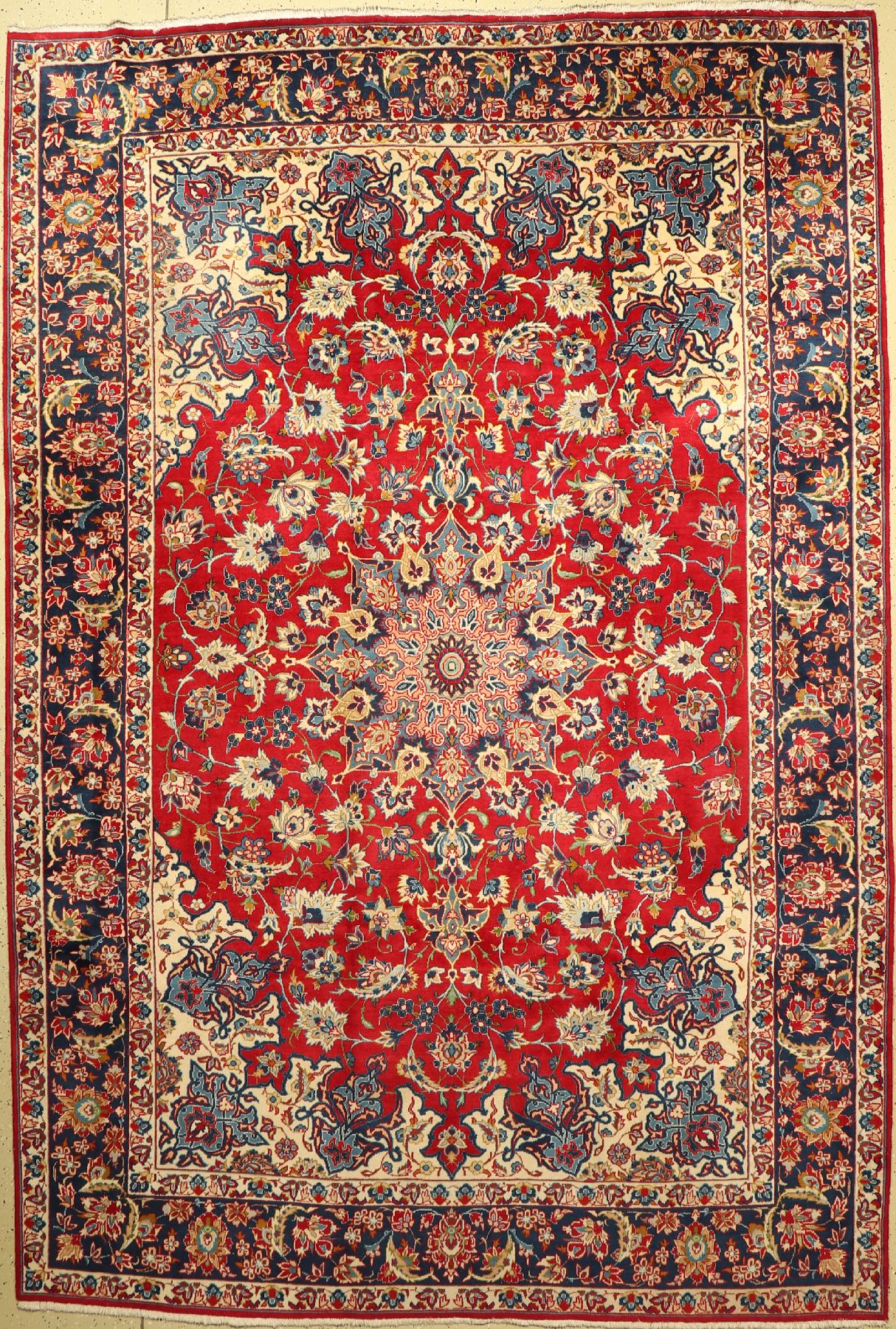 Nadjafabad, Persien, ca. 40 Jahre, Wolle auf Baumwolle, ca. 352 x 242 cm, EHZ: 2-3