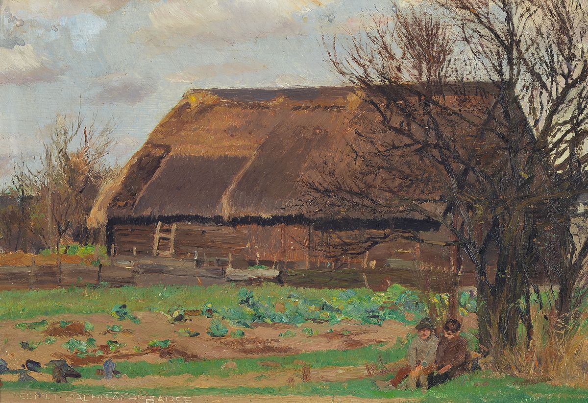 Helmut Bachrach-Baree, 1898 München- 1964 ebenda, Sohn des Malers Emanuel Bachrach-Baree, Ausstellung im Münchener Glaspast hier, hier: ...