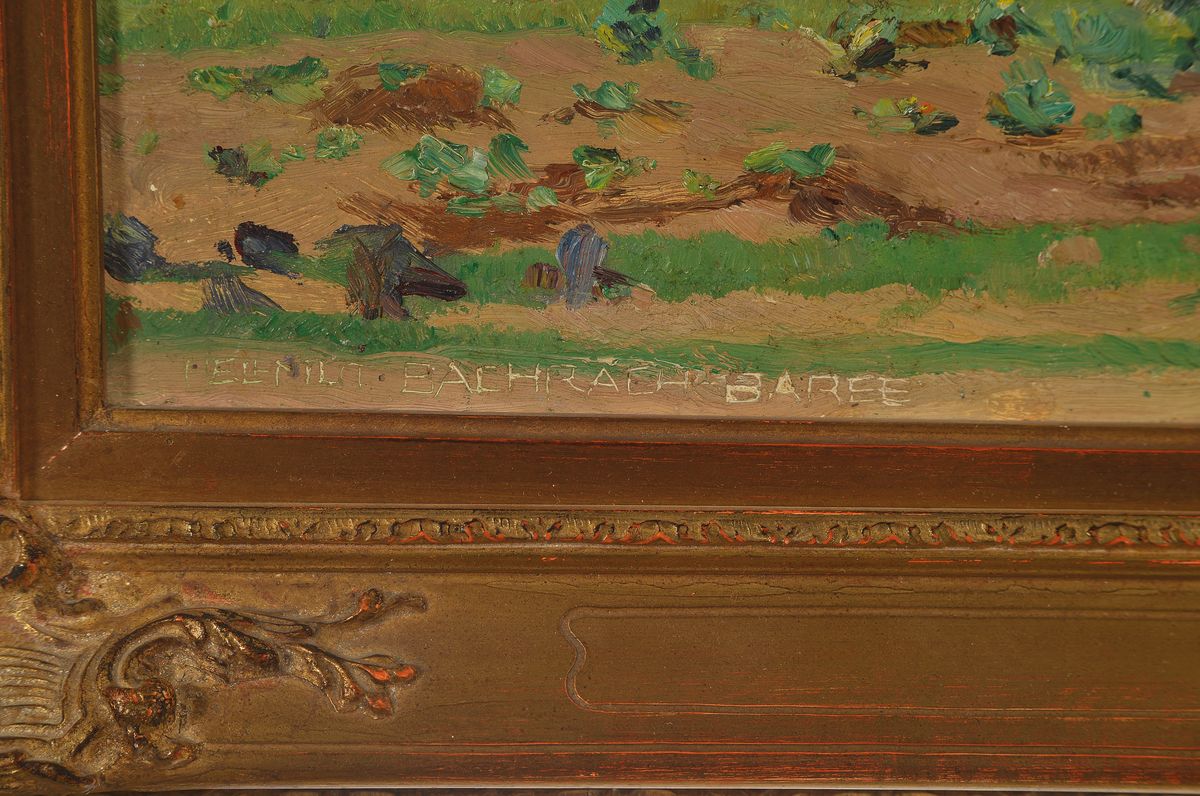 Detail a: Helmut Bachrach-Baree, 1898 München- 1964 ebenda, Sohn des Malers Emanuel Bachrach-Baree, Ausstellung im Münchener Glaspast hier, hier: ...