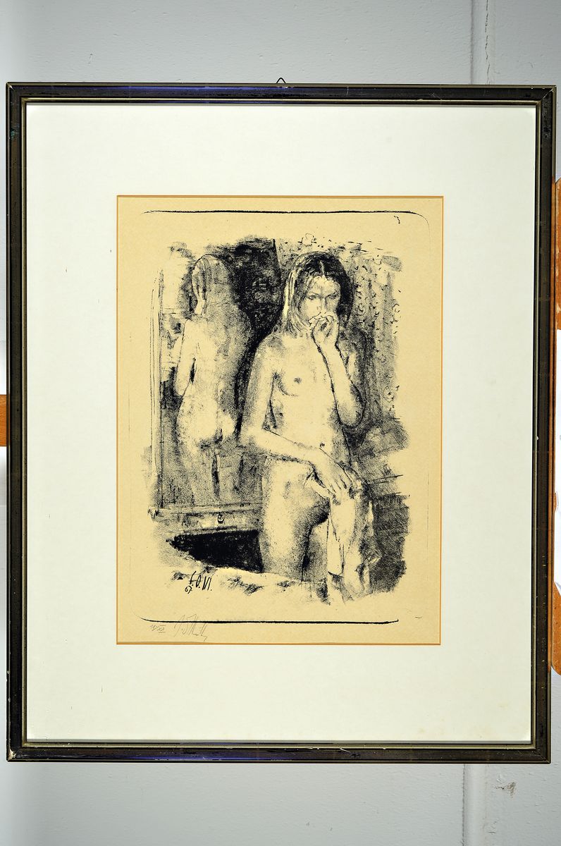 Detail l: Carl Otto Müller, 1901- 1970, zwei Frauenakte, Lithographien, im Stein monogrammiert und dat. 67, li. u. num. 11/XX bzw. bez. Eigendruck und ...