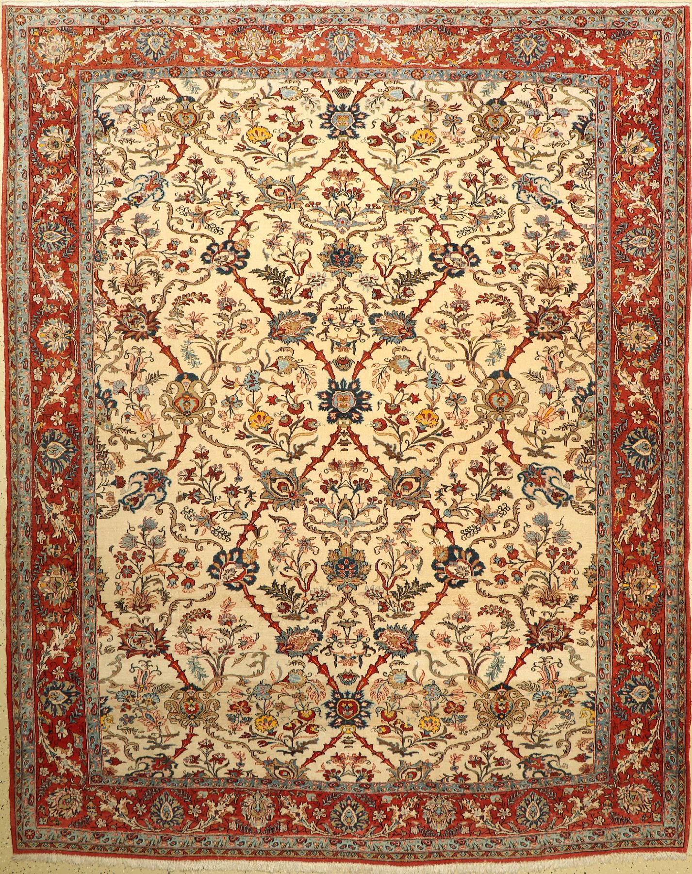 Ghom, Persien, ca. 50 Jahre, Wolle auf Baumwolle, ca. 305 x 245 cm, EHZ: 3