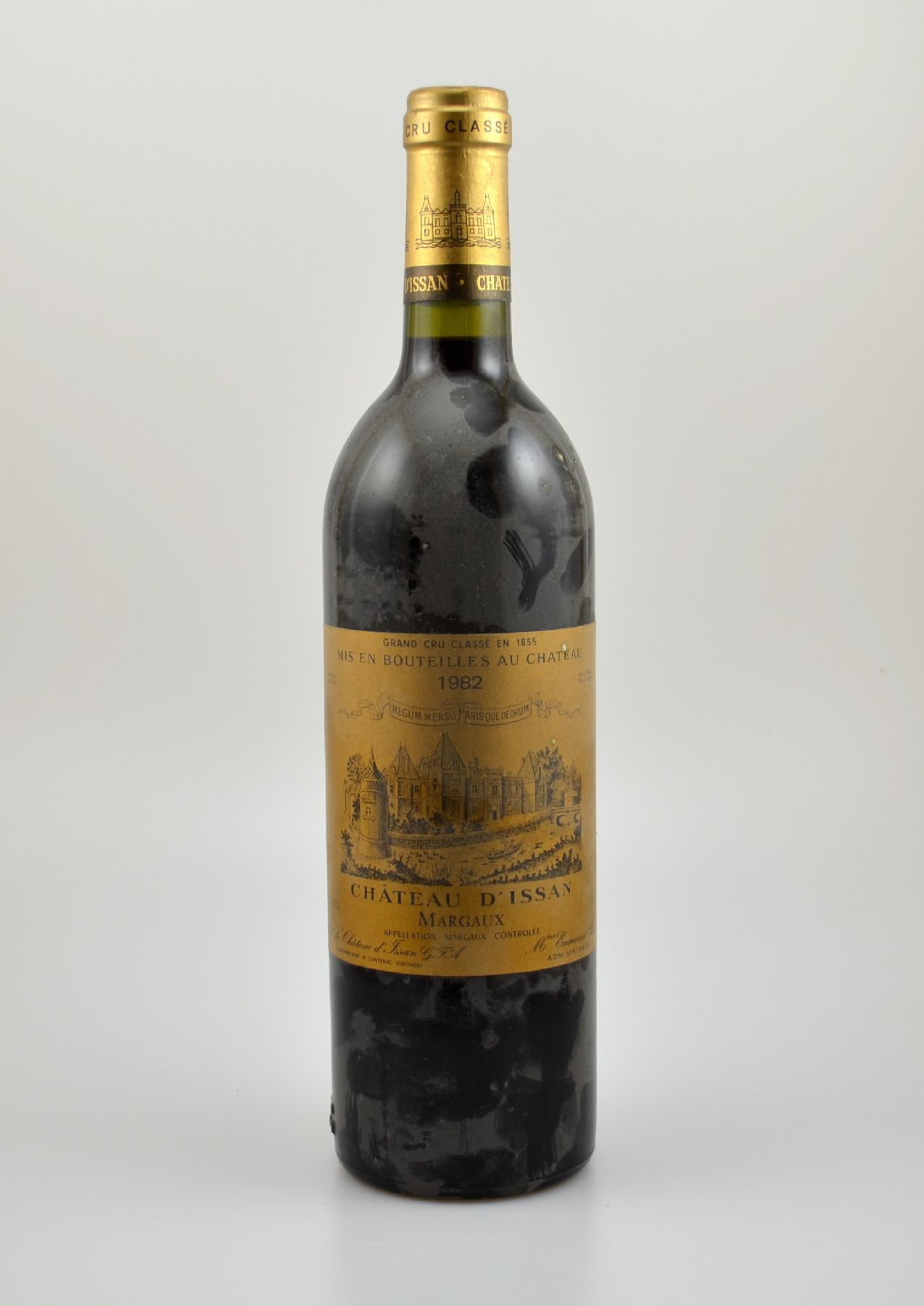 1 Flasche 1982 Chateau D`ISSAN, Margaux, Grand Cru Classe, ca. 75 cl, Füllstand: ca. into neck, guter Erhaltungszustand, unverkostet, Provenienz: ...