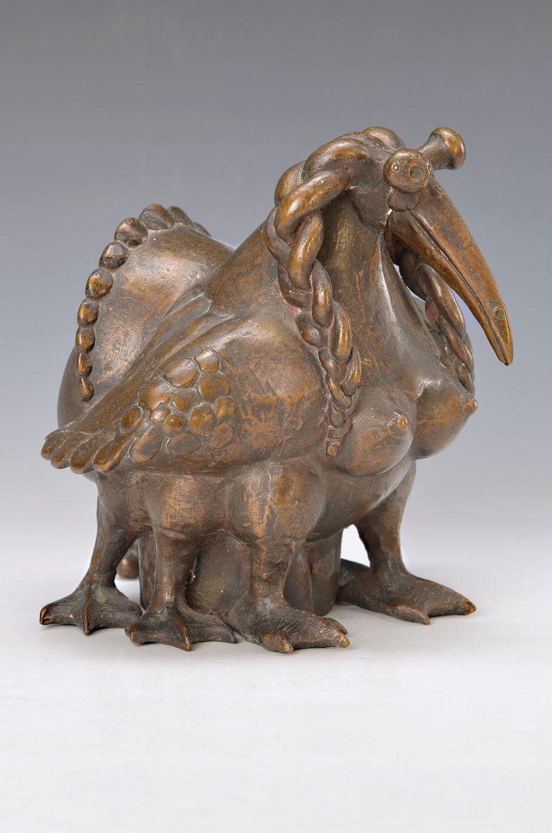 Gernot Rumpf, geb. 1941 Kaiserslautern, Elwetritsche, Bronzeguß, signiert, datiert 1985, H. ca. 20.5cm