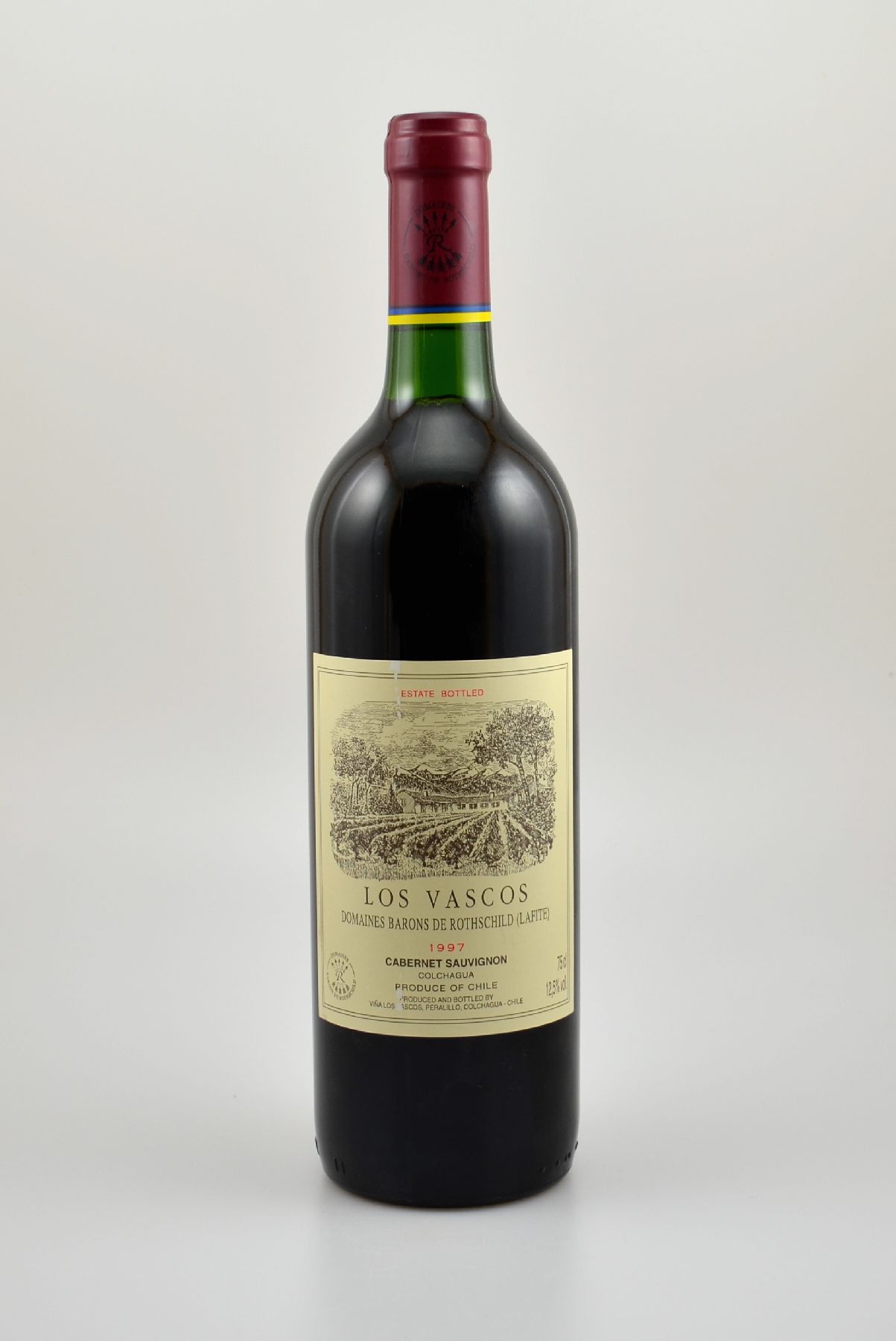 3 Flaschen 1997 Los Vascos Domaines Barons de Rothschild (Lafite), Cabernet Sauvignon, Colchagua Valley, Chile, je ca. 75 cl, 12,5 % Vol., ...