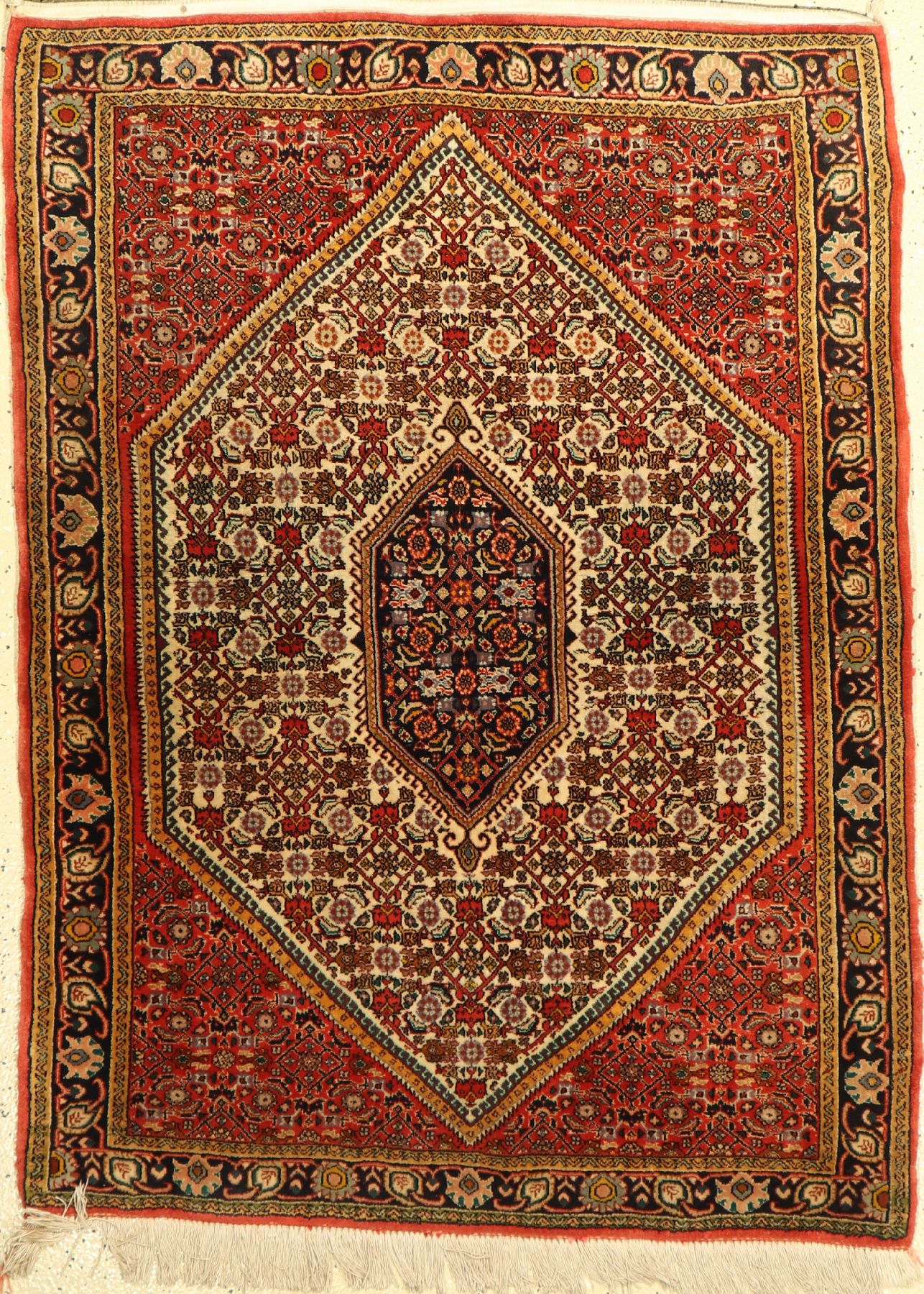 Bidjar Kork, Persien, ca. 50 Jahre, Korkwolle, ca. 129 x 95 cm, EHZ: 2