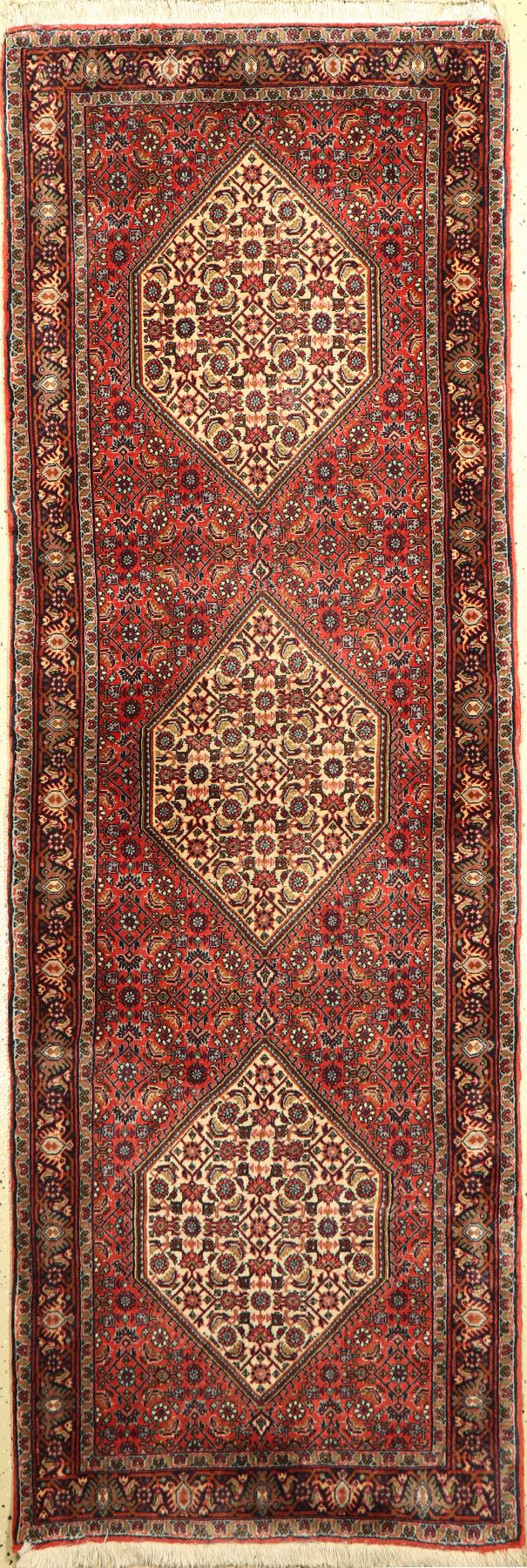 Bidjar, Persien, ca. 50 Jahre, Korkwolle, ca. 222 x 75 cm, EHZ: 2