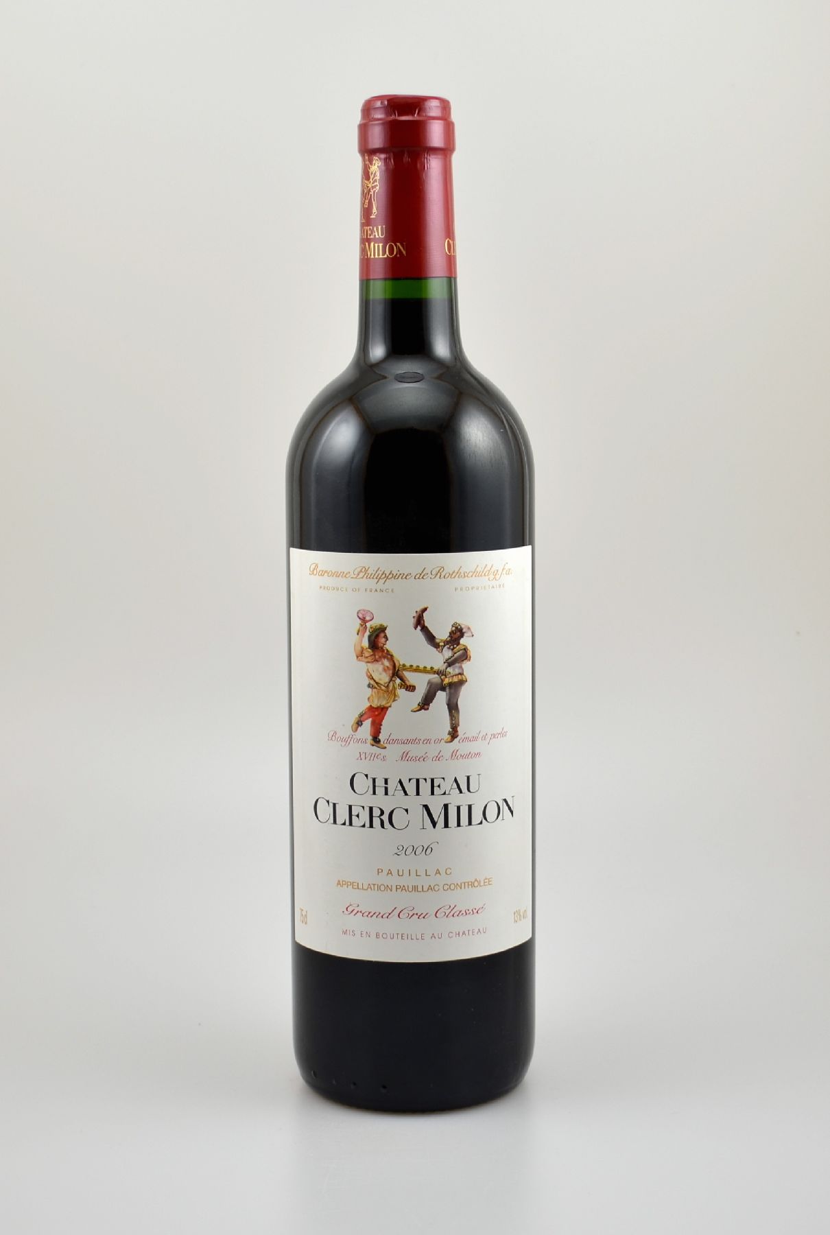 2 Flaschen 2006 Chateau Clerc Milon, Pauillac, Grand Cru Classe, je 75 cl, 13 % Vol., Füllstände: je into neck, hervorragende Erhaltungszustände, ...