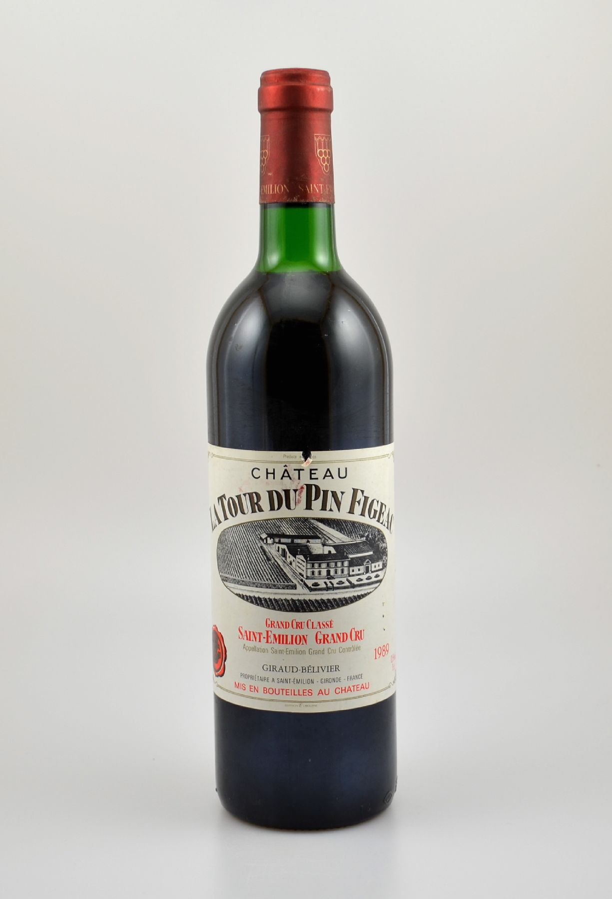 4 Flaschen 1989 Chateau La Tour du Pin Figeac , Saint-Emilion Grand Cru, je ca. 75 cl, 12,5 % Vol., Füllstände: top shoulder bis into neck, ...