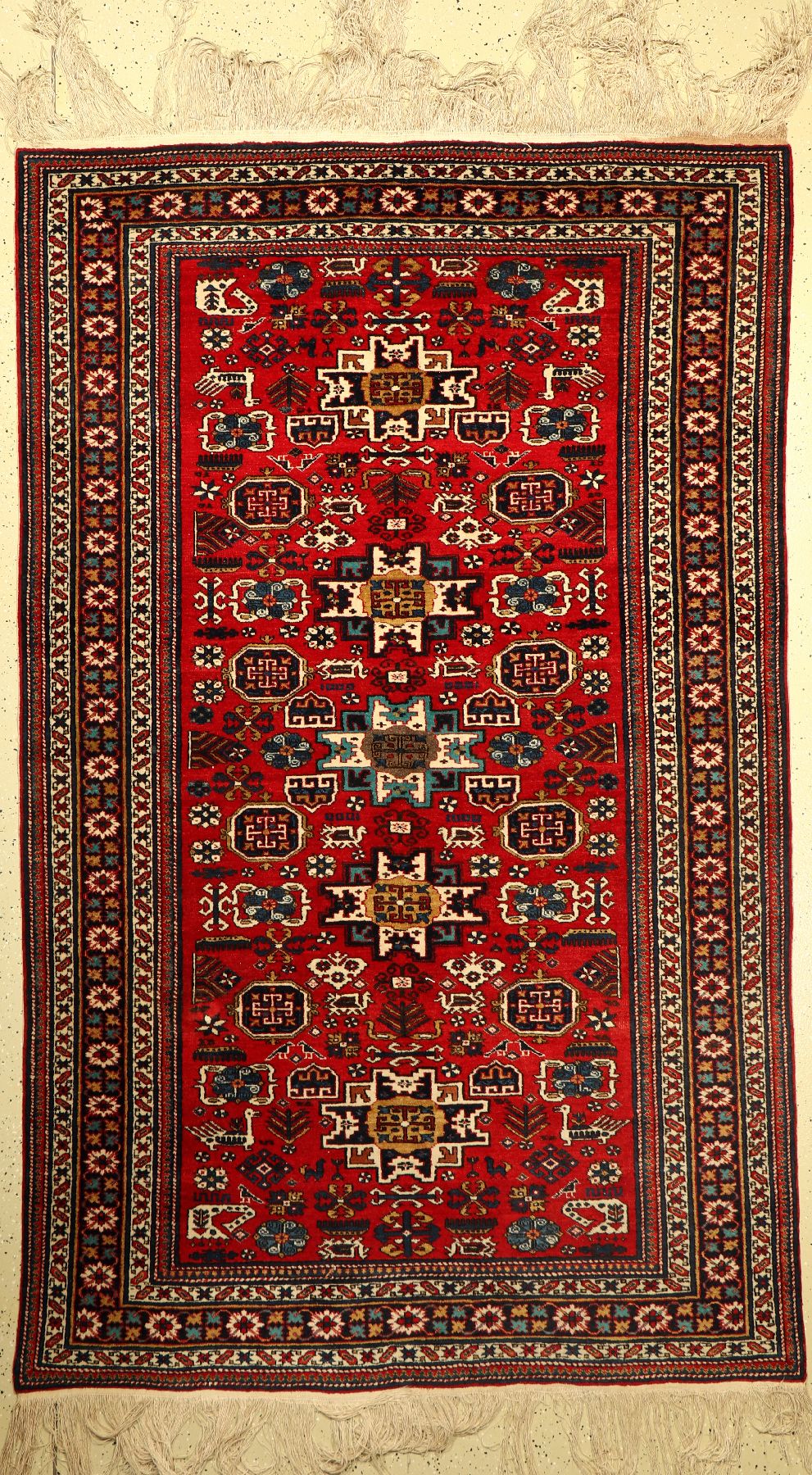 Ardebil (Lesghi Design) alt, Persien, ca. 40 Jahre, Wolle auf Baumwolle, ca. 260 x 158 cm, EHZ: 2-3