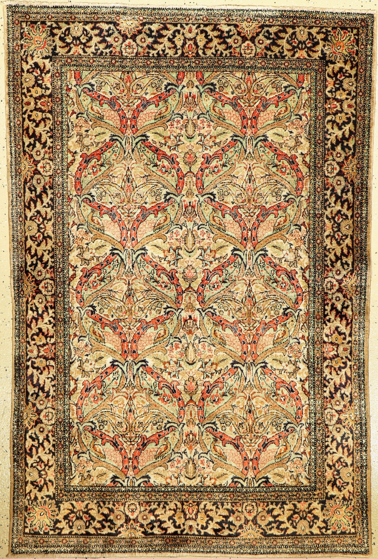 Seiden Ghom alt, Persien, ca. 50 Jahre, reine Naturseide, ca. 160 x 106 cm, EHZ: 2