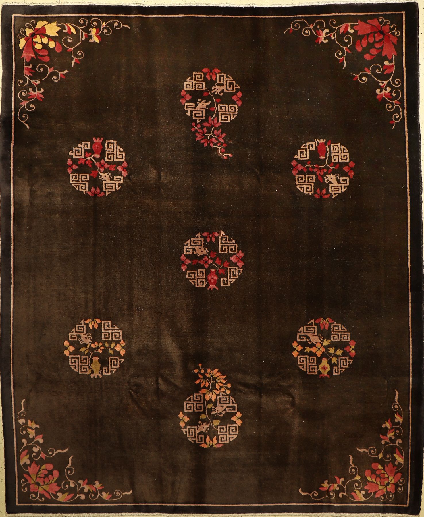 Peking alt, China, um 1940/1950, Wolle auf Baumwolle, ca. 294 x 245 cm, EHZ: 3