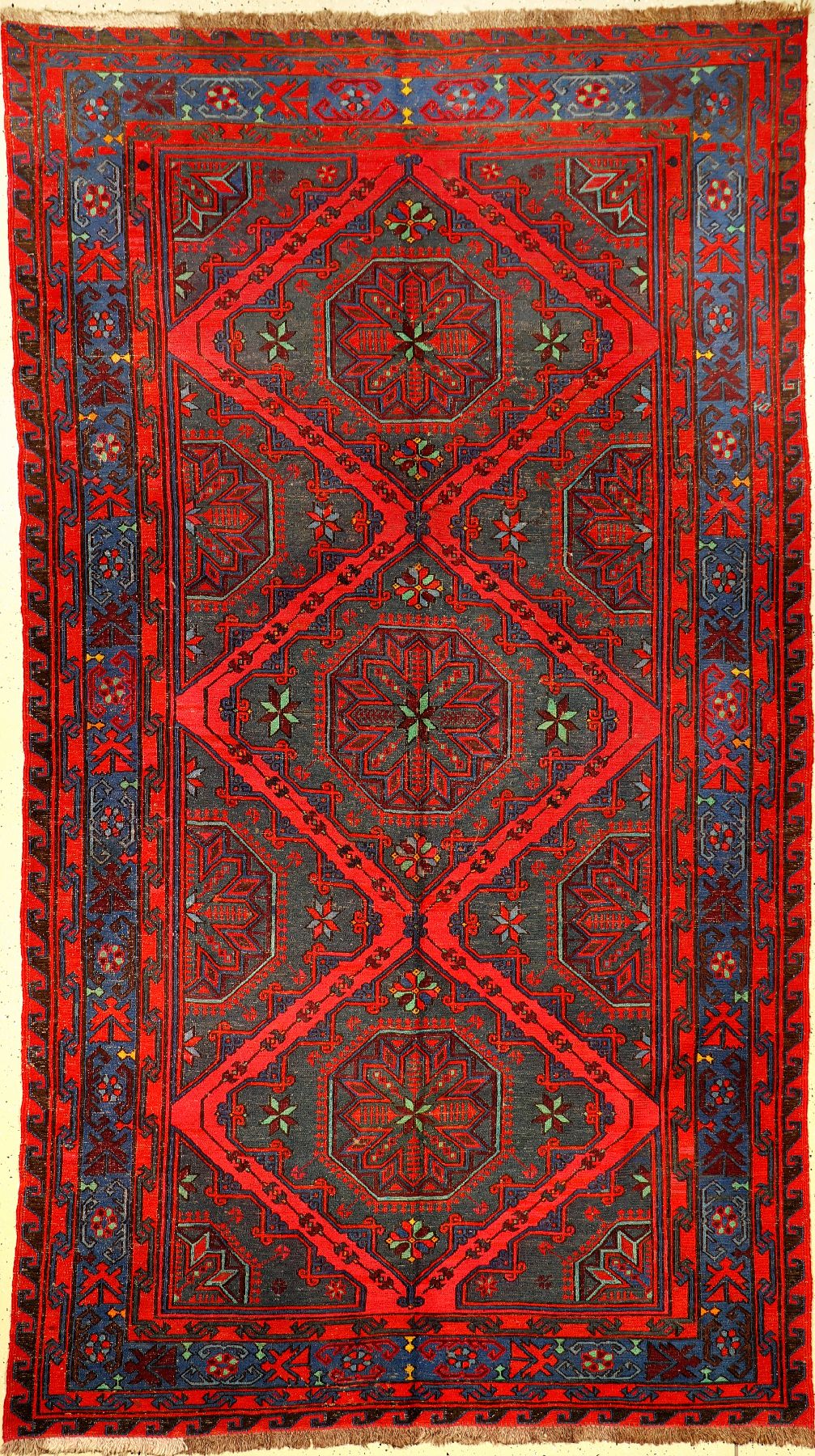 Sumakh alt, Kaukasus Eriwan, um 1940/1950, Wolle auf Wolle, ca. 292 x 166 cm, EHZ: 2