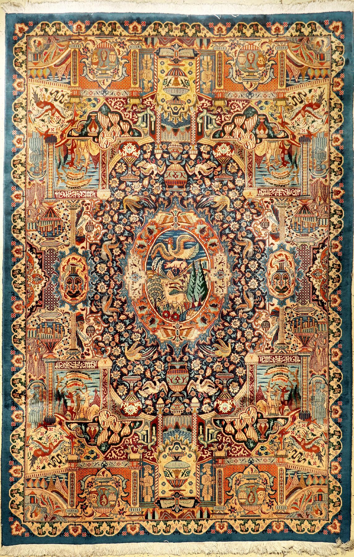 Kashmar alt, Persien, ca. 60 Jahre, Wolle auf Baumwolle, ca. 303 x 200 cm, EHZ: 2