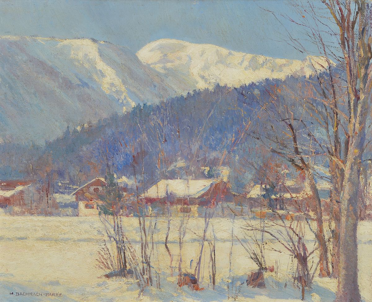 Helmut Bachrach-Baree, 1898 München- 1964 ebenda, Sohn des Malers Emanuel Bachrach-Baree, Ausstellung im Münchener Glaspalast, hier: ...