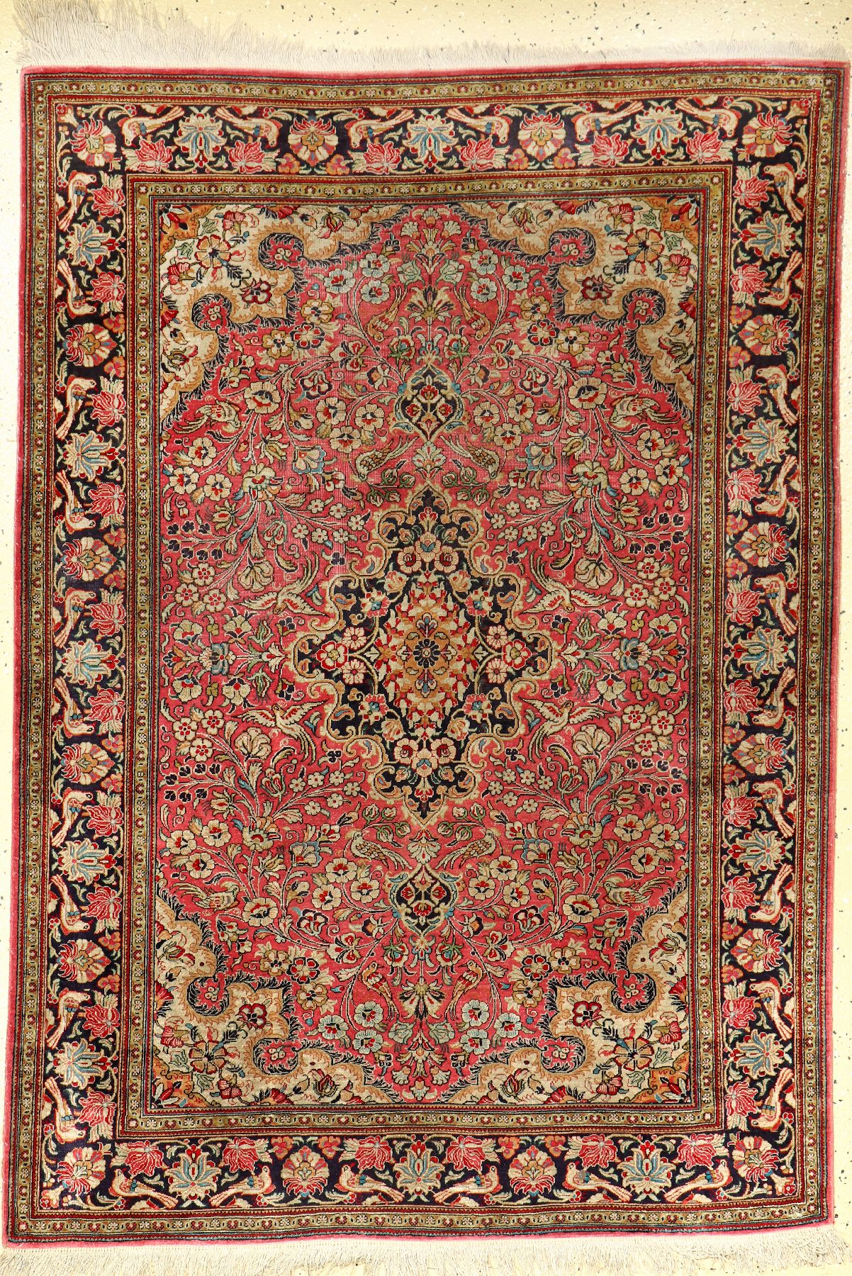 Seiden Ghom, Persien, ca. 30 Jahre, reine Naturseide, ca. 150 x 106 cm, EHZ: 4