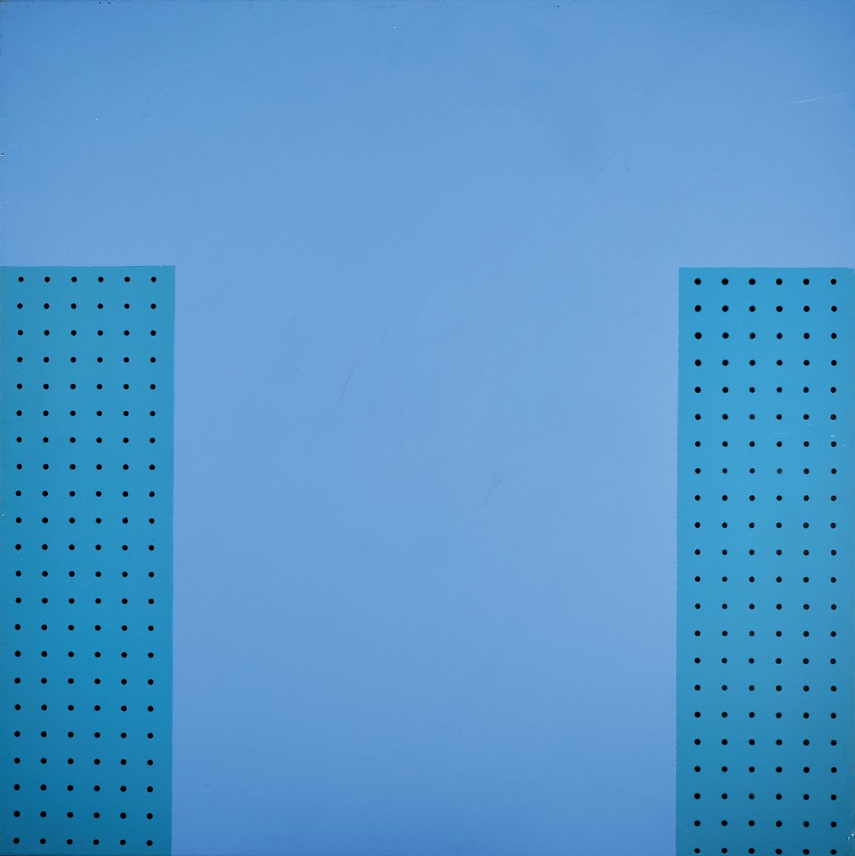 Detail a: Reinhard Roy, geb. 1948 Klitten, deutsche Bildhauer und Maler, bekannt für seine Rasterformensprache in der konstruktiven Kunsthier: Zwei Werke in ...