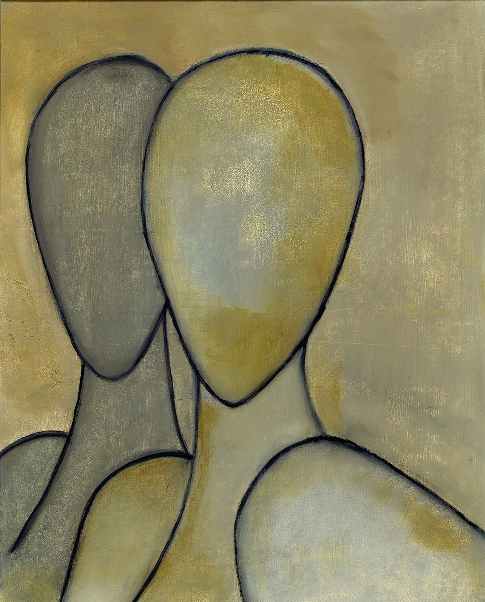 Lucien Sotto, zeitgenössischer belgischer Maler, verso sign. Sotto Lucien Incognito, Öl/Platte, ca. 50 x 40 cm, Rahmen