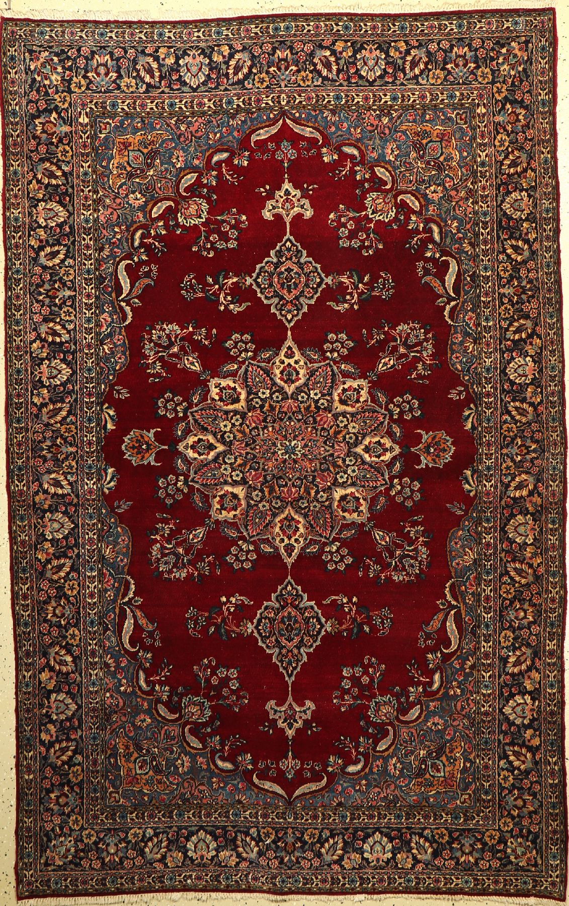 Kerman Ravar antik, Persien, um 1910, Korkwolle, ca. 220 x 140 cm, EHZ: 3