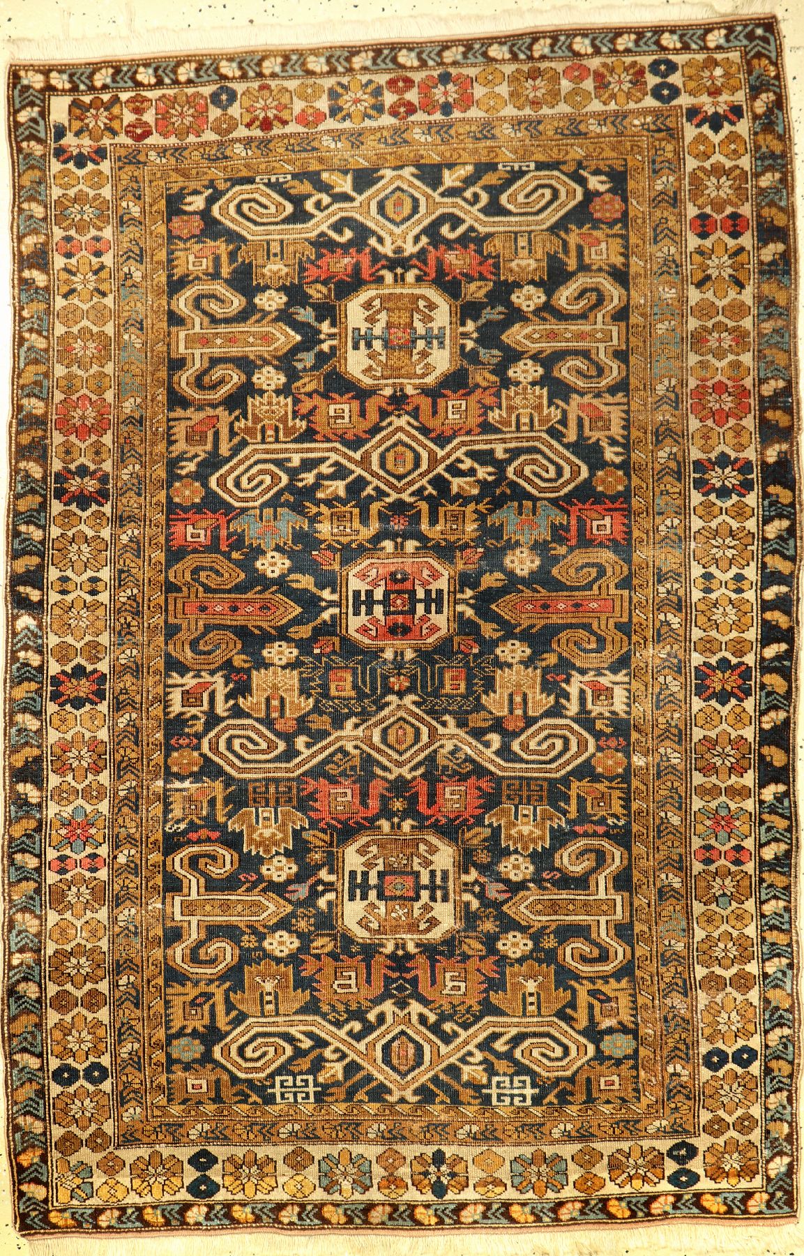Kuba alt (Perepedil Design), Kaukasus, um 1930, Wolle auf Wolle, ca. 178 x 120 cm, EHZ: 4