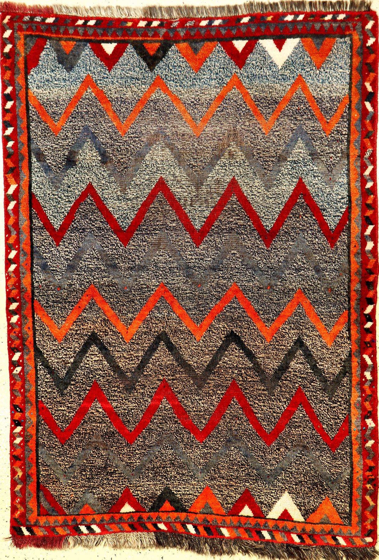 Gabbeh alt, Persien, ca. 60 Jahre, Wolle auf Wolle, ca. 165 x 118 cm, EHZ: 3