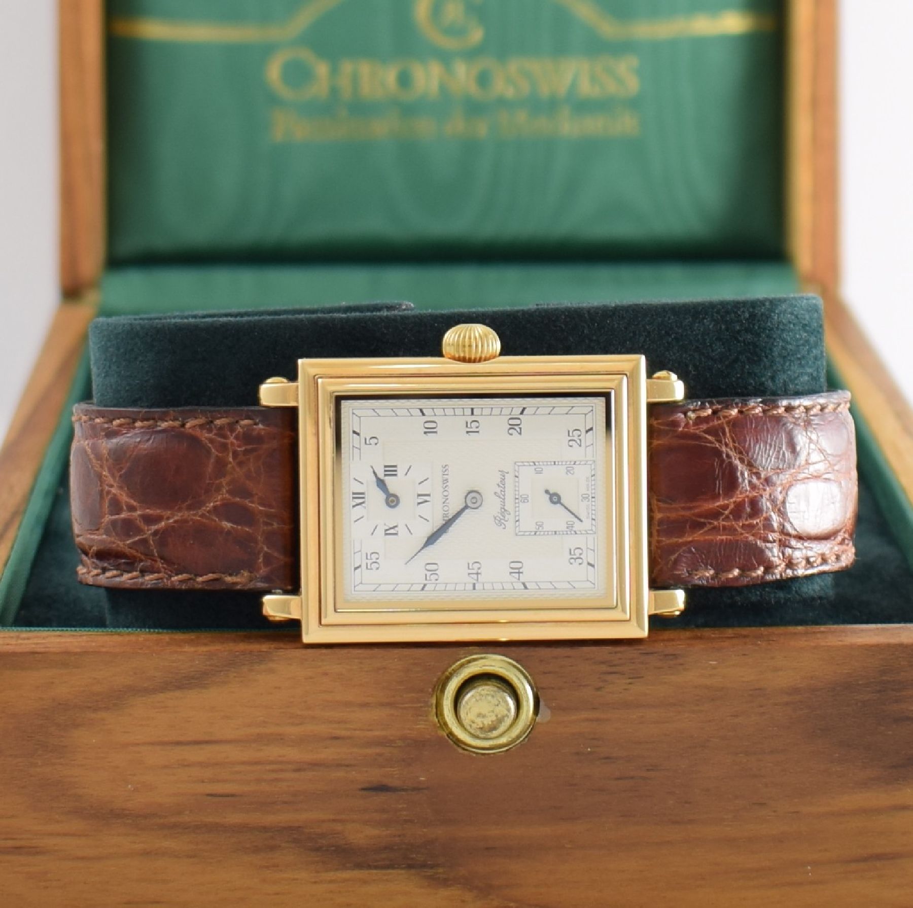 CHRONOSWISS seltene Herrenarmbanduhr Regulateur, Handaufzug, Deutschland/Schweiz um 1996, Ref. CH 2951, ausverkauftes, auf weltweit 650 Stück ...
