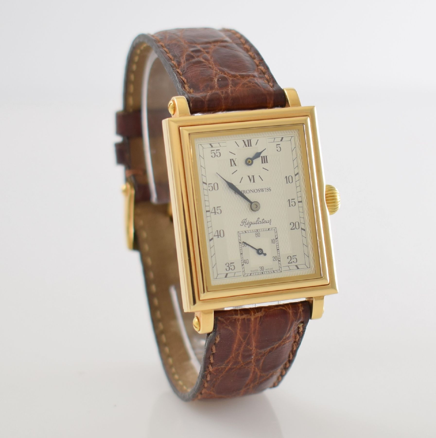 Detail f: CHRONOSWISS seltene Herrenarmbanduhr Regulateur, Handaufzug, Deutschland/Schweiz um 1996, Ref. CH 2951, ausverkauftes, auf weltweit 650 Stück ...