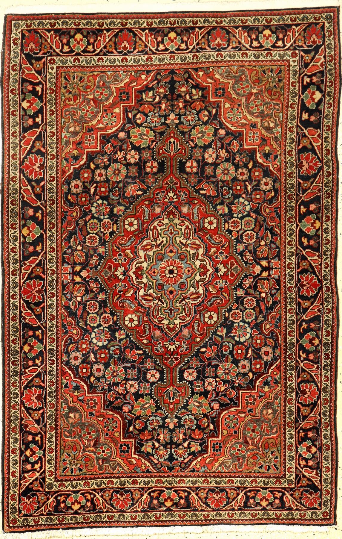 Djosan alt, Persien, ca. 70 Jahre, Wolle auf Baumwolle, ca. 153 x 102 cm, edel, EHZ: 2