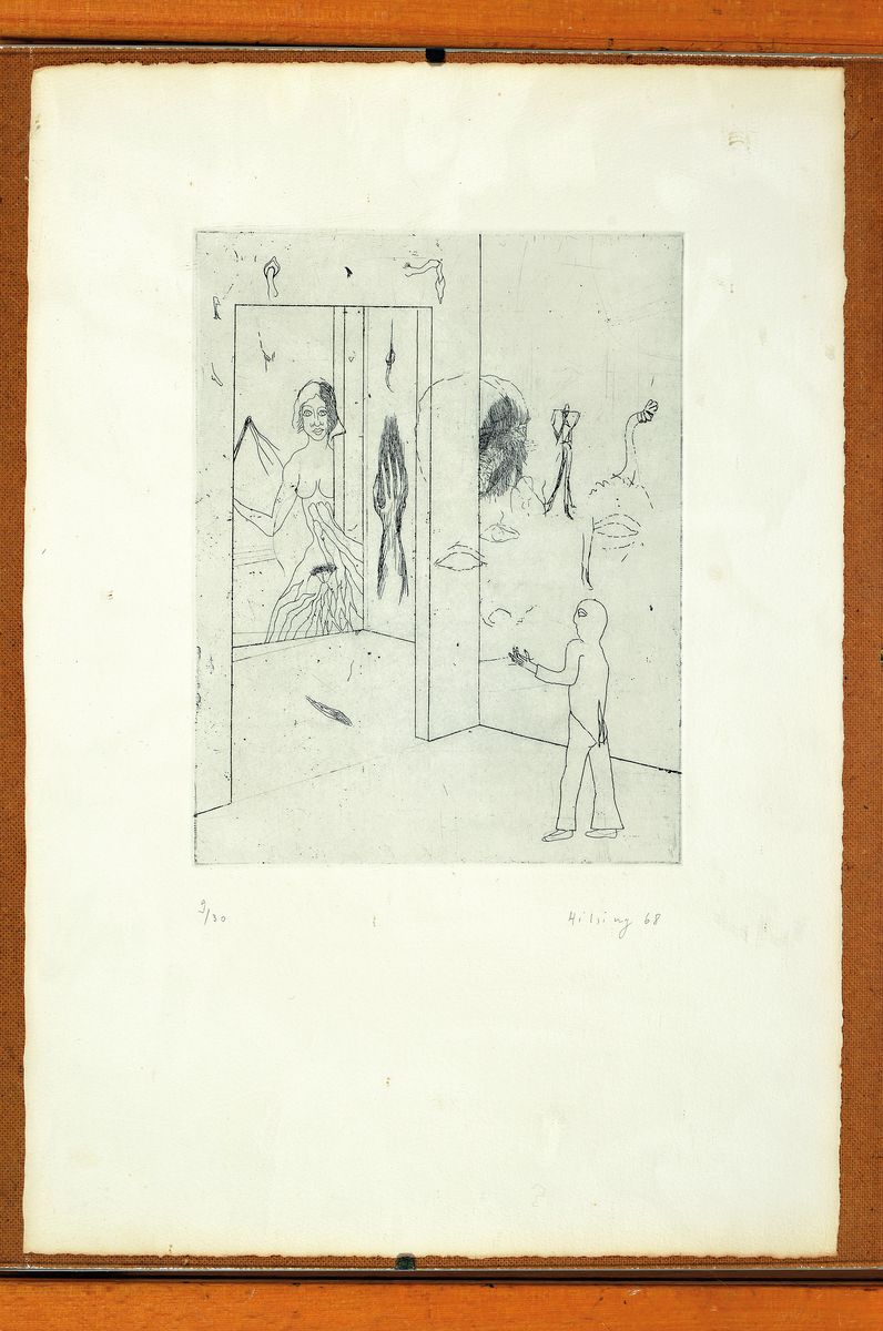 Detail k: Werner Hilsing, geb. 1938, 3 erotische Radierungen von 1938, alle handsigniert, num. 9/30, Blattgr. je ca. 19x15cm