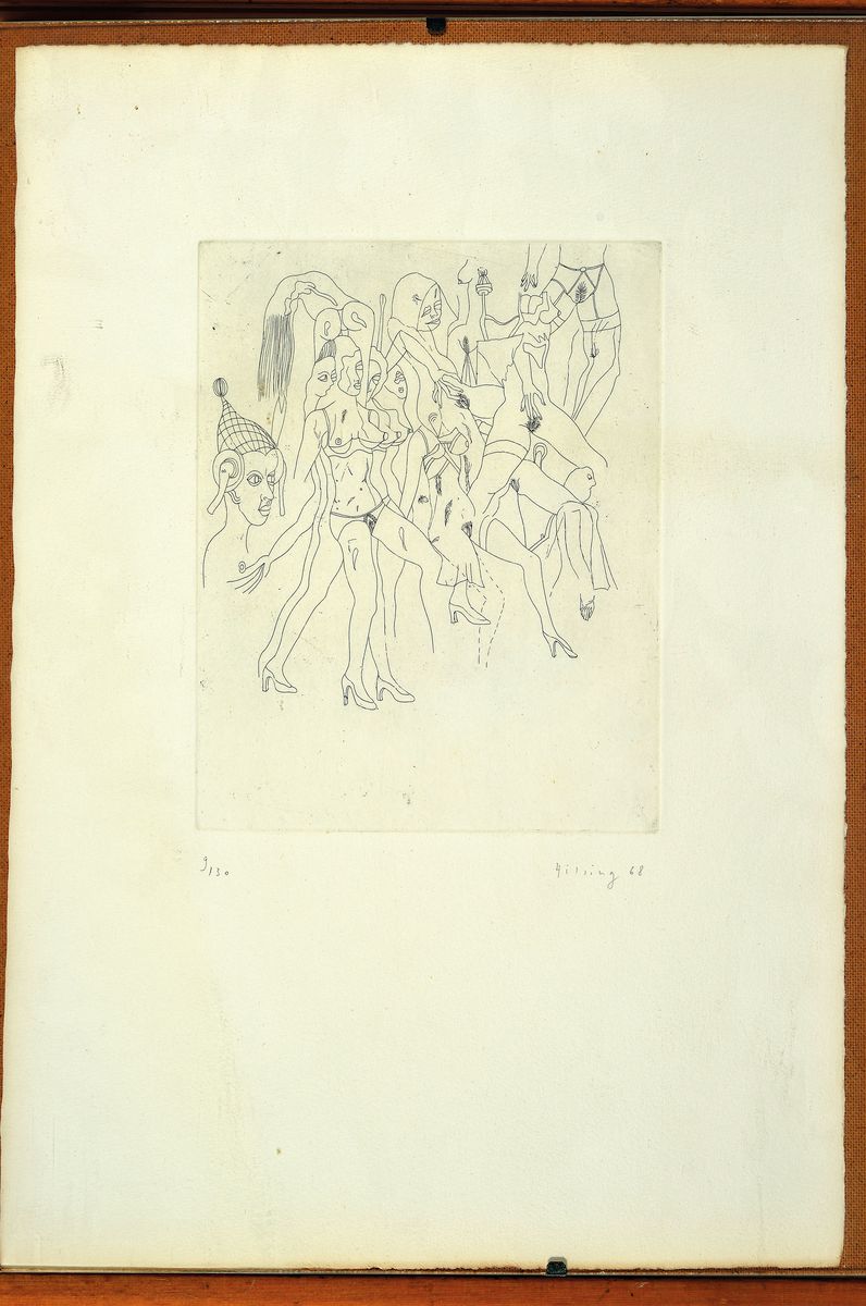 Detail m: Werner Hilsing, geb. 1938, 3 erotische Radierungen von 1938, alle handsigniert, num. 9/30, Blattgr. je ca. 19x15cm