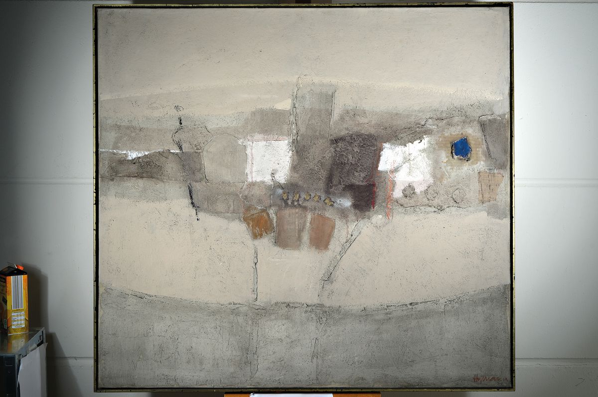 Detail k: Hermann Hofmann, 1920 Ems GR Schweiz - 1996 Unterengstringen, Umbria, Öl/Lwd., re. u. signiert, ca. 120 x 130 cm, Rahmen: 122.5 x 132.5 cm