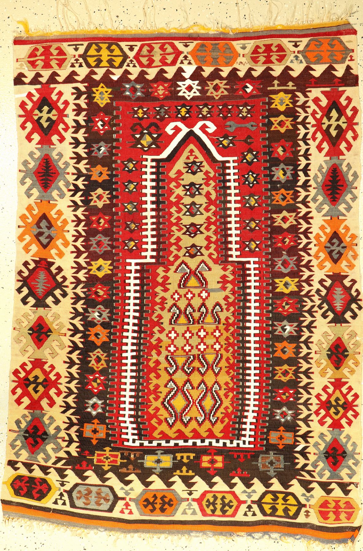 Gebets Kelim, Anatolien, um 1940, Wolle aufWolle, ca. 168 x 116 cm, EHZ: 2-3